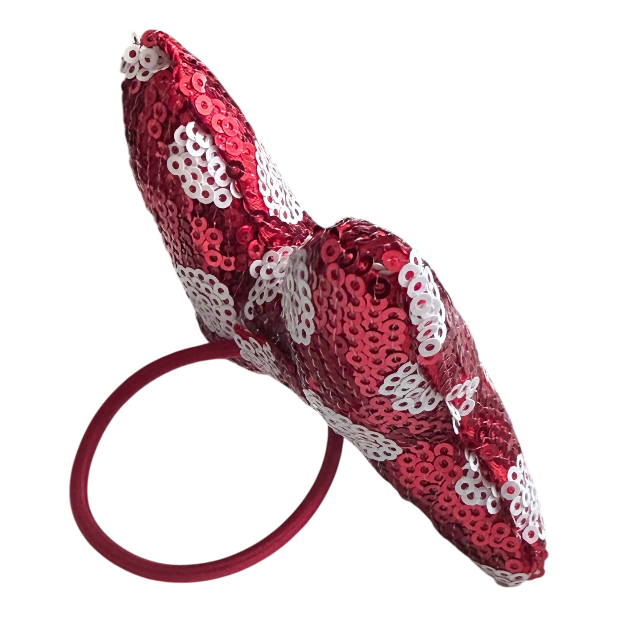 Disney - Minnie Mouse : Élastique cheveux avec nœud XL à sequins rouges - disneyland ) disneyland paris - disney parks - disney store -shop disney - le palais des goodies