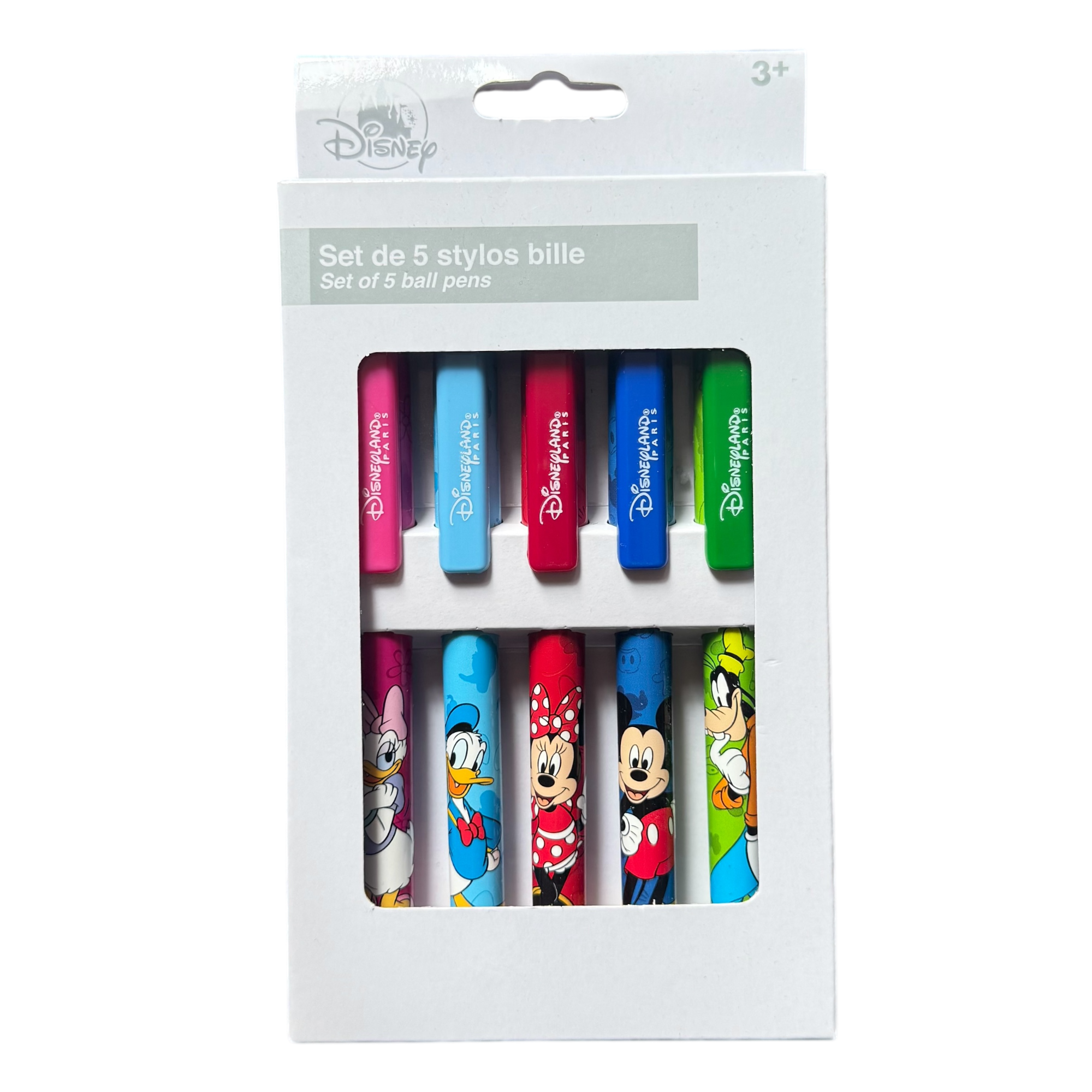 Disney - Mickey Mouse : Set de 5 stylos bille - disneyland - disneyland paris - disney parks - disney store - shop disney - le palais des goodies