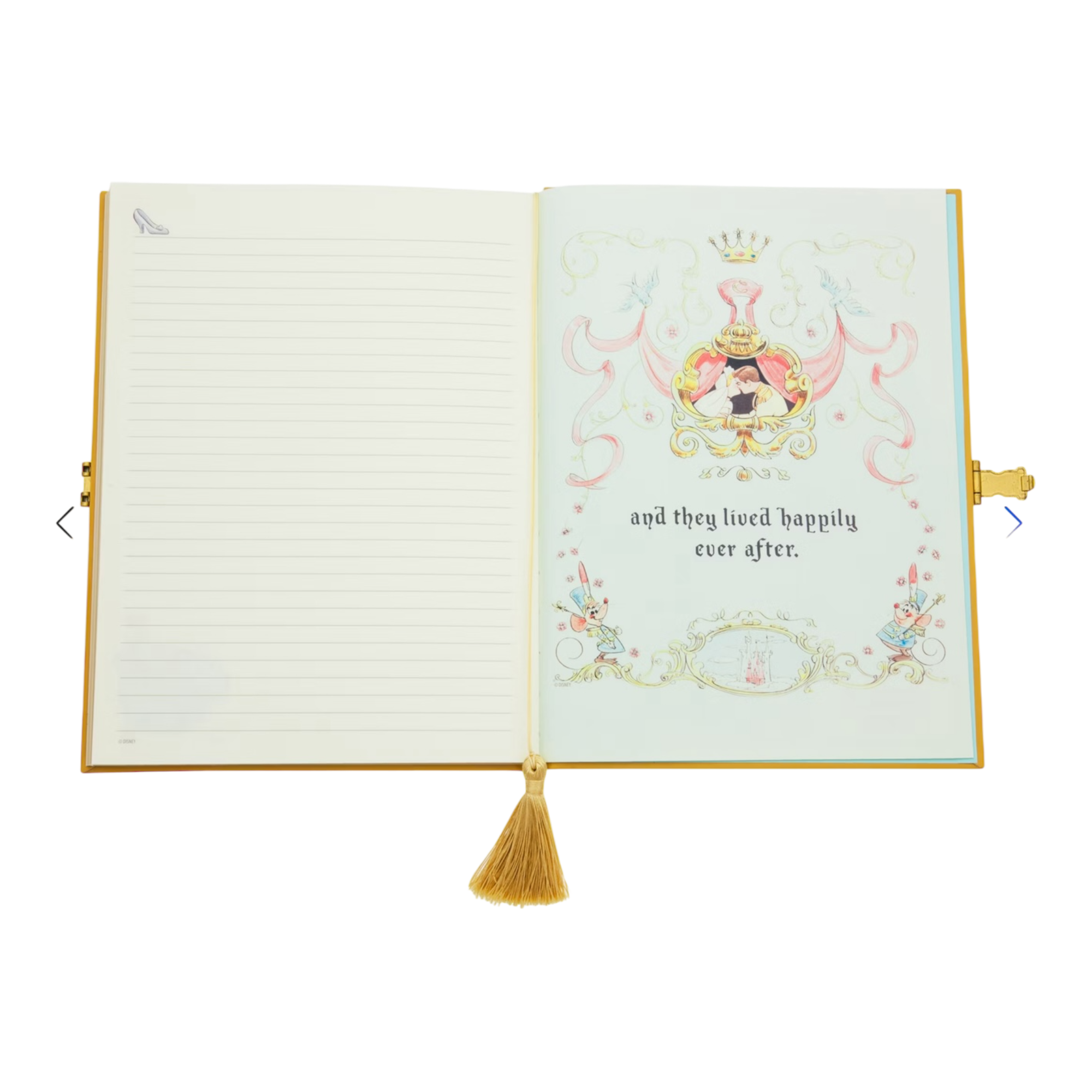 Disney - Cendrillon : Carnet A5 Réplique du Livre de Contes - disneyland - disneyland paris - disney parks - disney store - shop disney - le palais des goodies