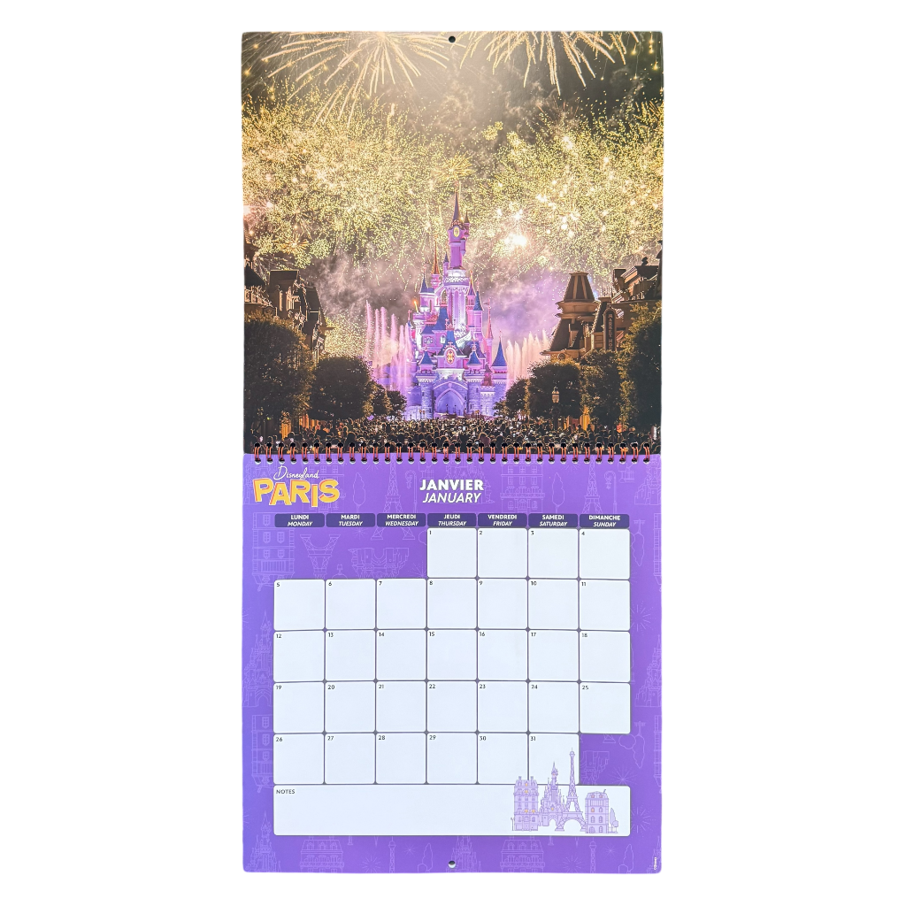 Disney : Calendrier 2026 - disneyland - disneyland paris - disney parks - disney store - shop disney - lepalais des goodies