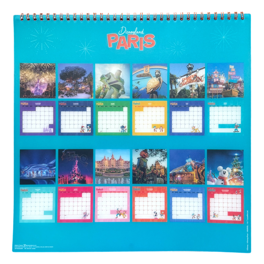 Disney : Calendrier 2026 - disneyland - disneyland paris - disney parks - disney store - shop disney - lepalais des goodies