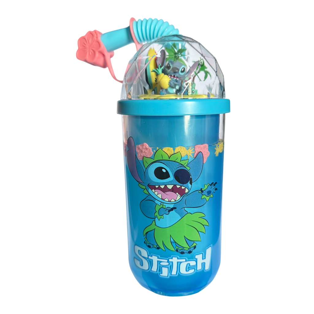 Disney - Lilo et Stitch : Gourde paille Stitch tropicale - disneyland - disneyland paris - disney parks - disney store - shop disney - le palais des goodies