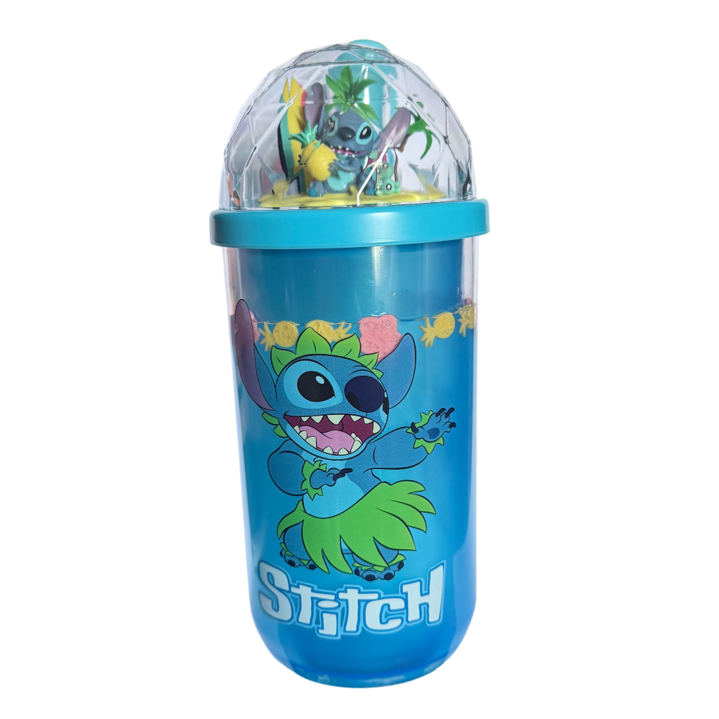 Disney - Lilo et Stitch : Gourde paille Stitch tropicale - disneyland - disneyland paris - disney parks - disney store - shop disney - le palais des goodies
