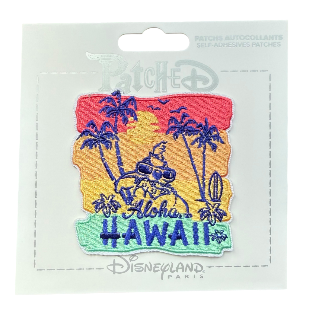 Disney - Lilo et Stitch : Patch autocollant Stitch Aloha Hawaii - le palais des goodies - disneyland - disneyland paris - disney parks - disney store - shop disney