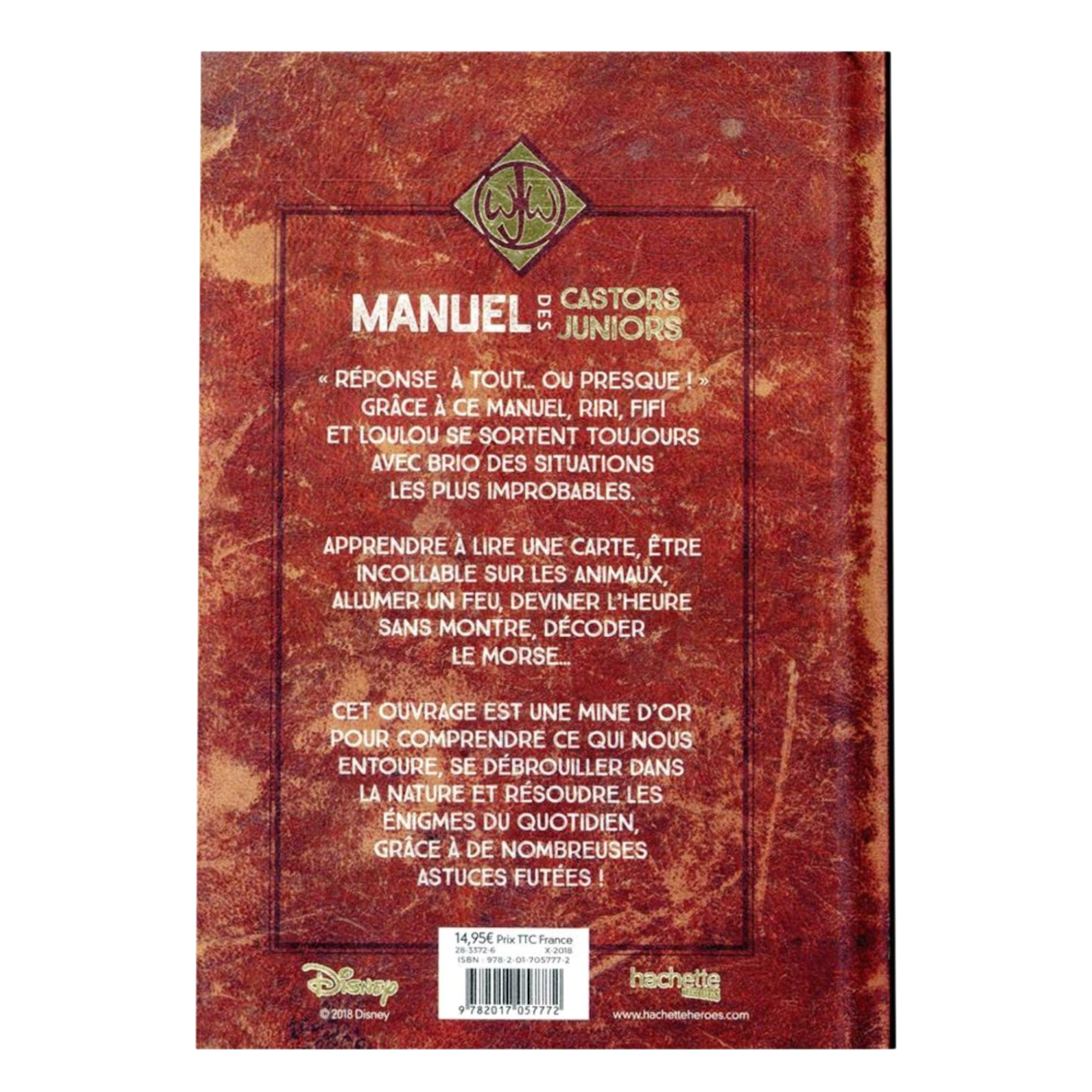 Disney : Livre "Manuel des Castors Juniors" - disneyland - disneyland paris - disney parks - disney store - shop disney - le palais des goodies