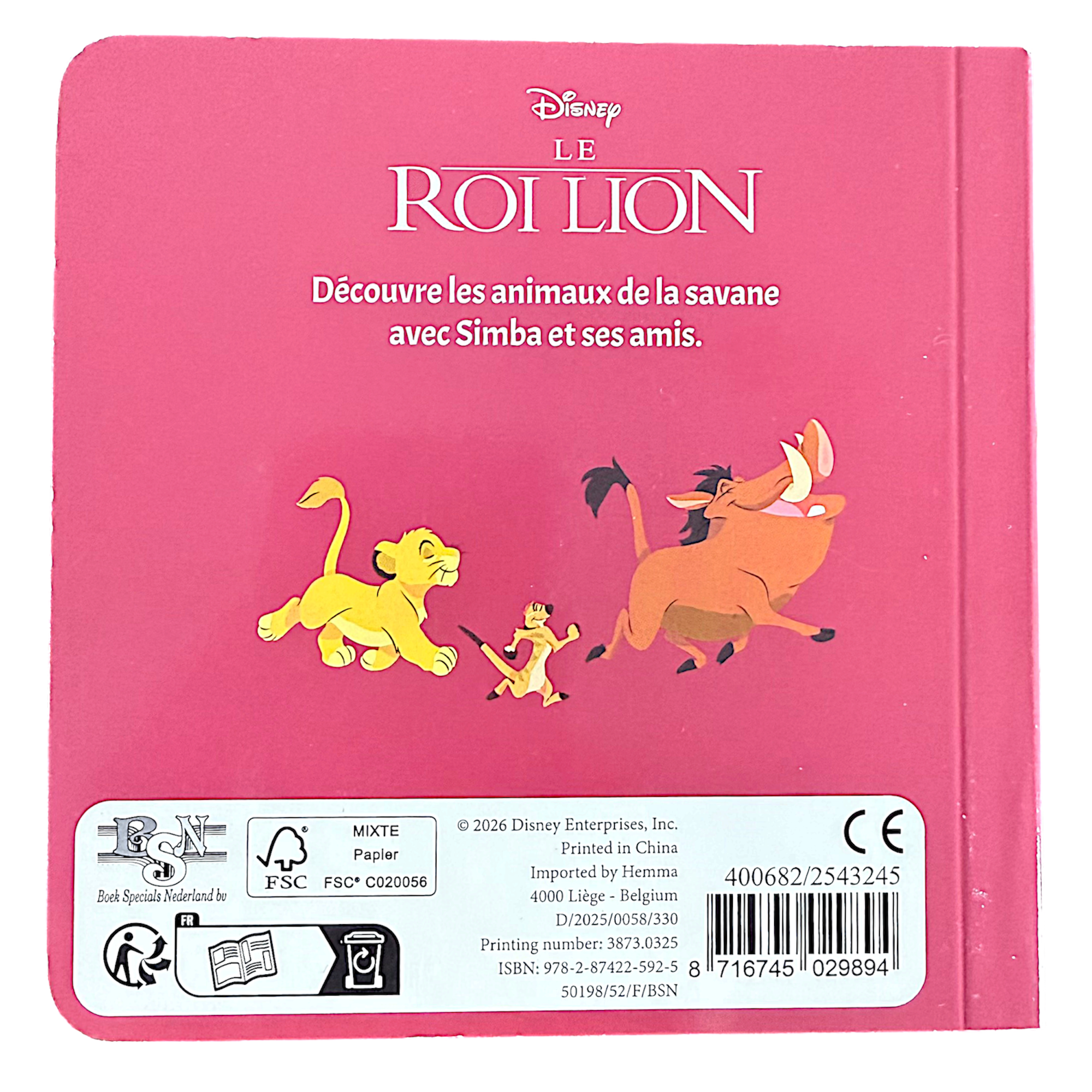 Disney - Le roi Lion : Dans la savane avec Simba - disneyland - disneyland paris - disney parks - disney store - shop disney - le palais des goodies