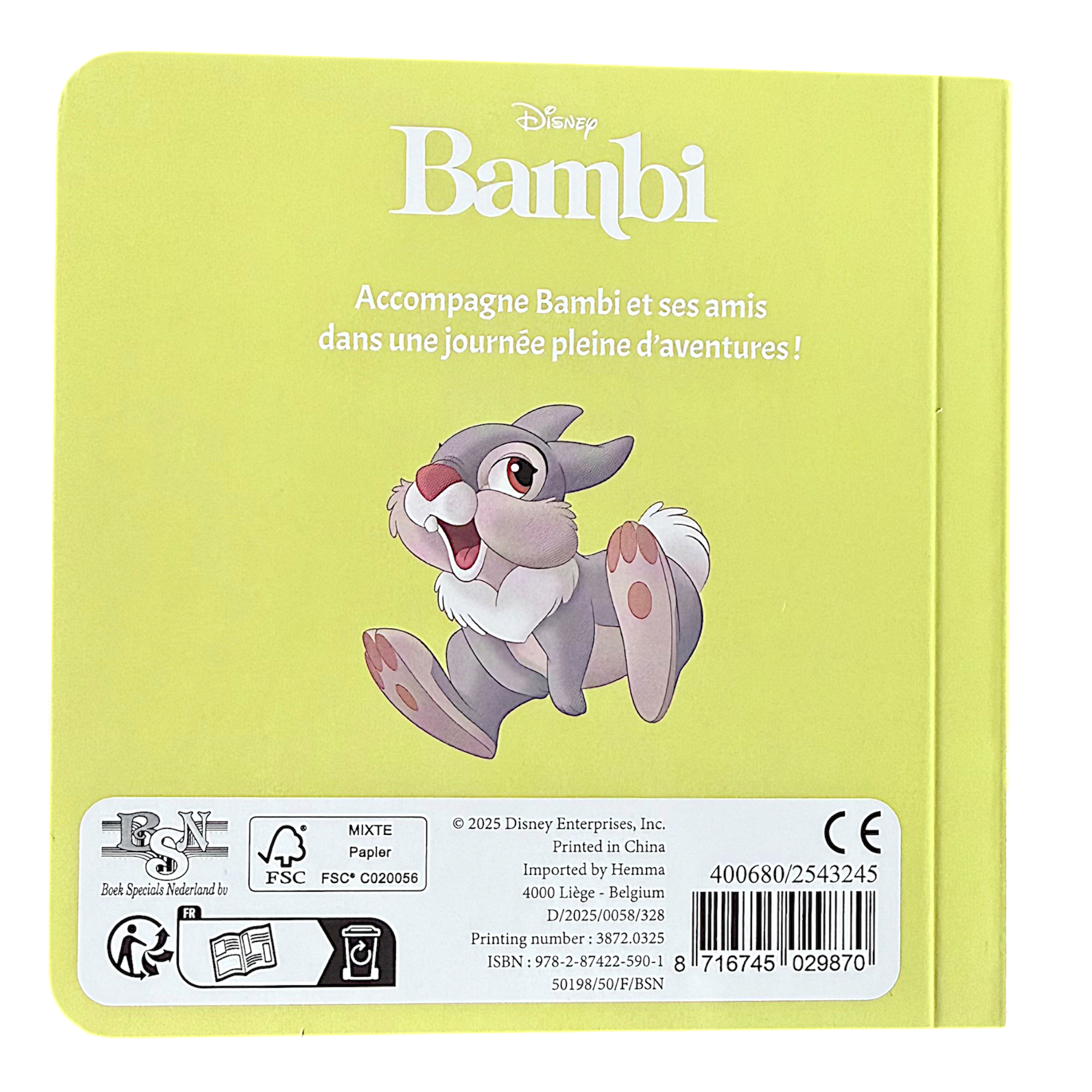 Disney - Bambi : Une journée avec Bambi - disneyland - disneyland paris - disney parks - disney store - shop disney - le palais des goodies