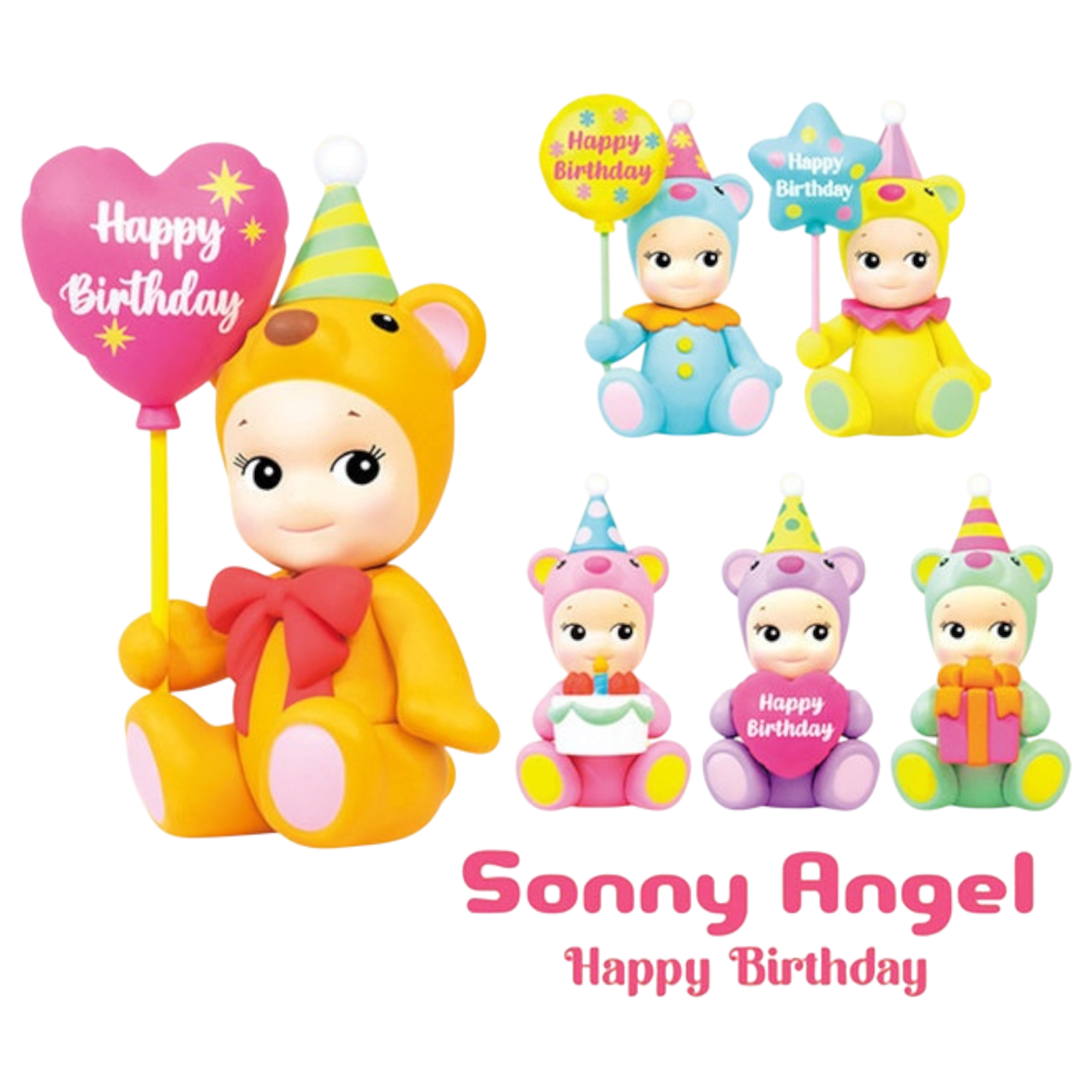 Sonny Angel – Happy Birthday : Birthday Gift Bear - le palais des goodies