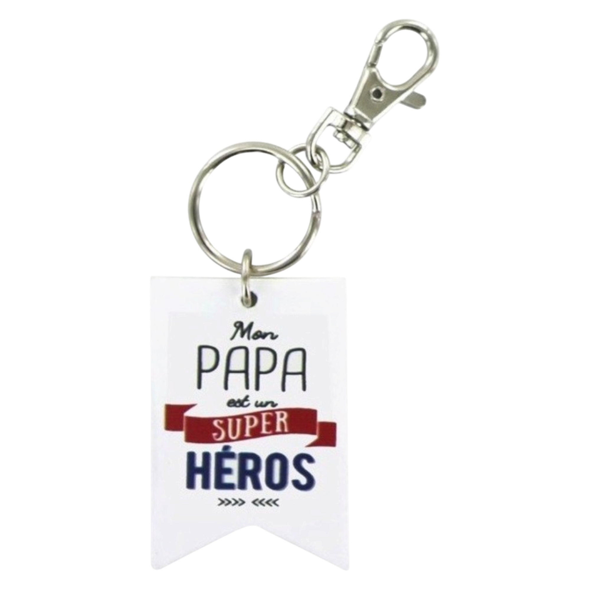 Porte-clés "Mon papa est un super héros" - le palais des goodies
