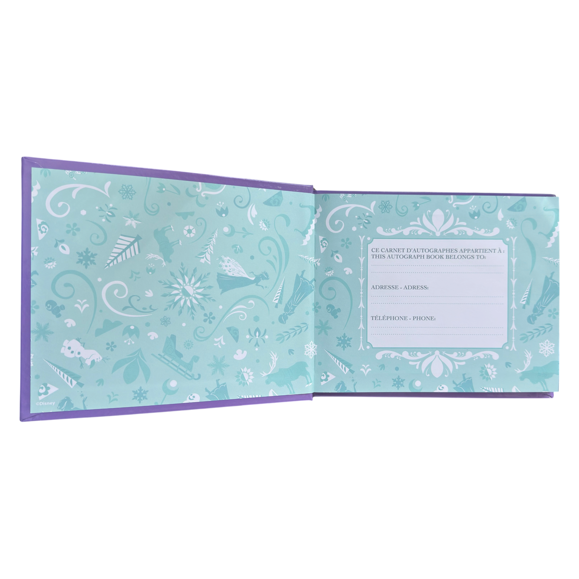 Disney - La reine des neiges : Carnet dautographes - disneyland - disneyland paris - disney parks - disney store - shop disney - le palais des goodies