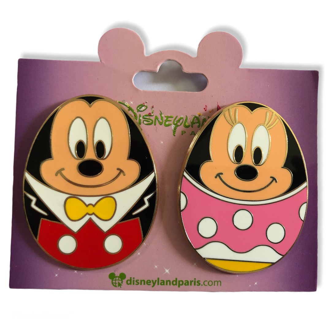 Disney - Mickey Mouse : Pin\'s oeuf Mickey & Minnie OE