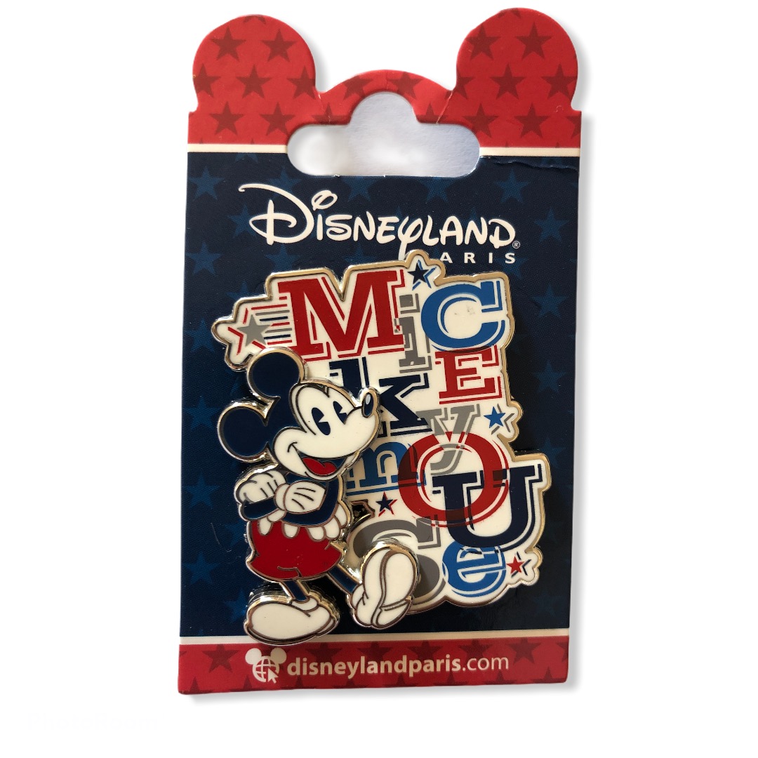 Disney - Mickey Mouse : Pin\'s Mickey Americana Texte OE