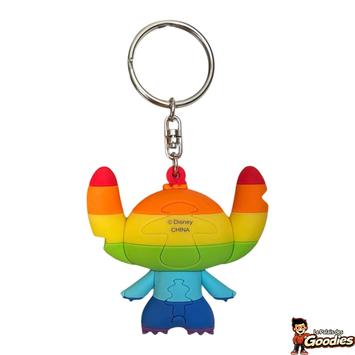 Disney - Lilo et Stitch : Porte-clé rainbow SPVC