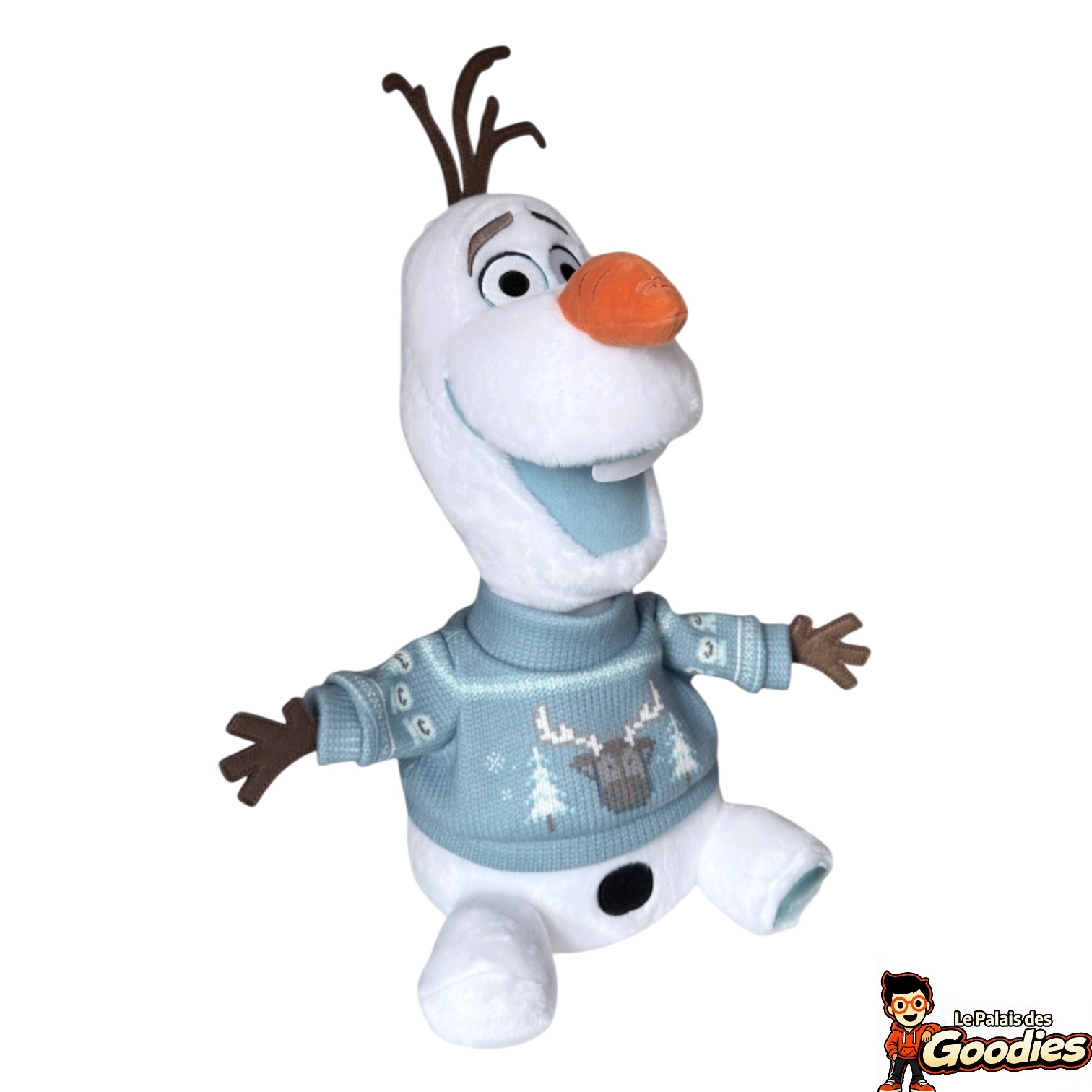 Disney - La reine des neiges 2 : Peluche Olaf pull de noël