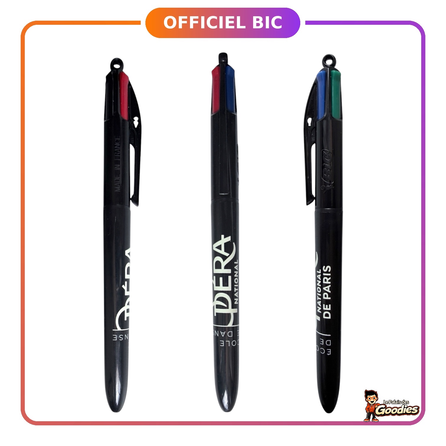 Opera National de Paris : Stylo BIC 4 couleurs "Noir"