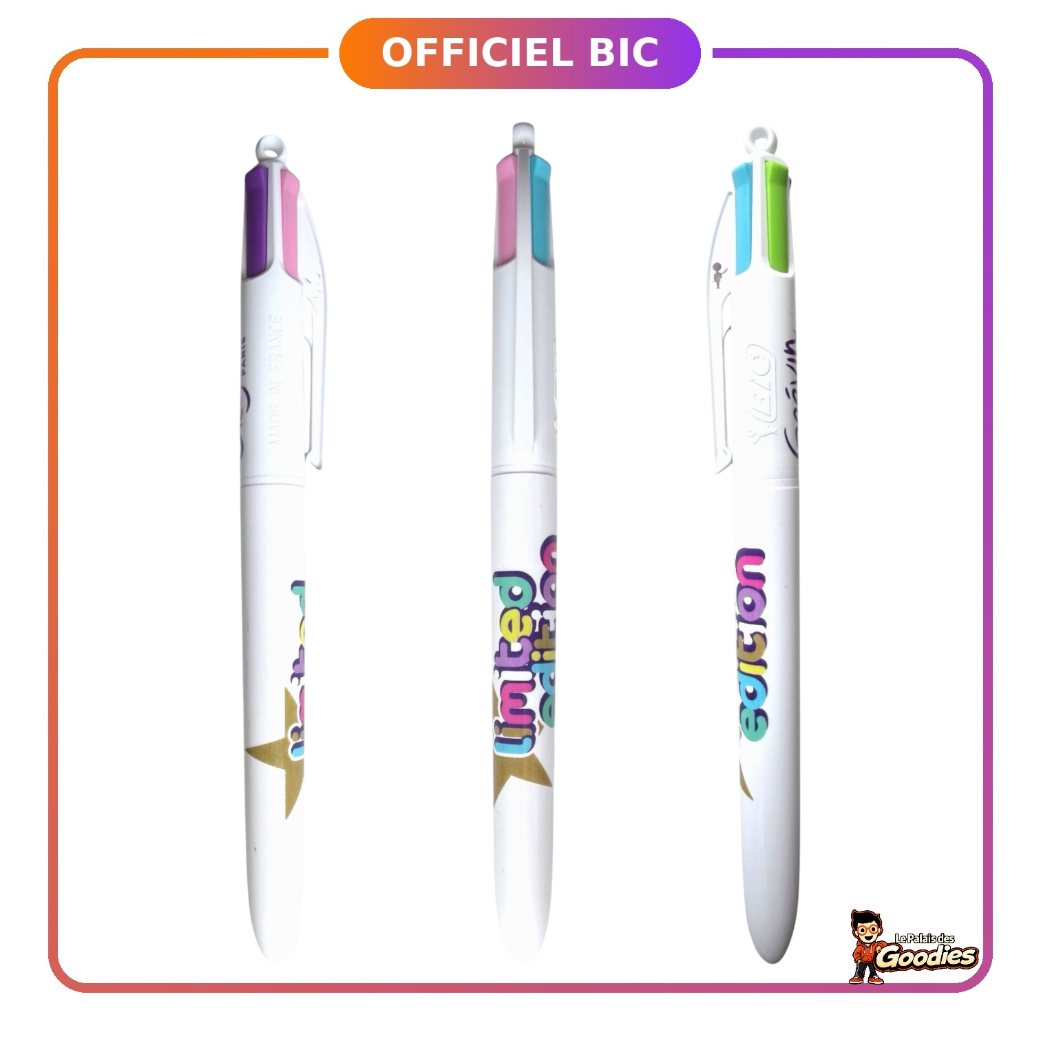 Musée Grévin Paris : Stylo BIC 4 couleurs édition limitée