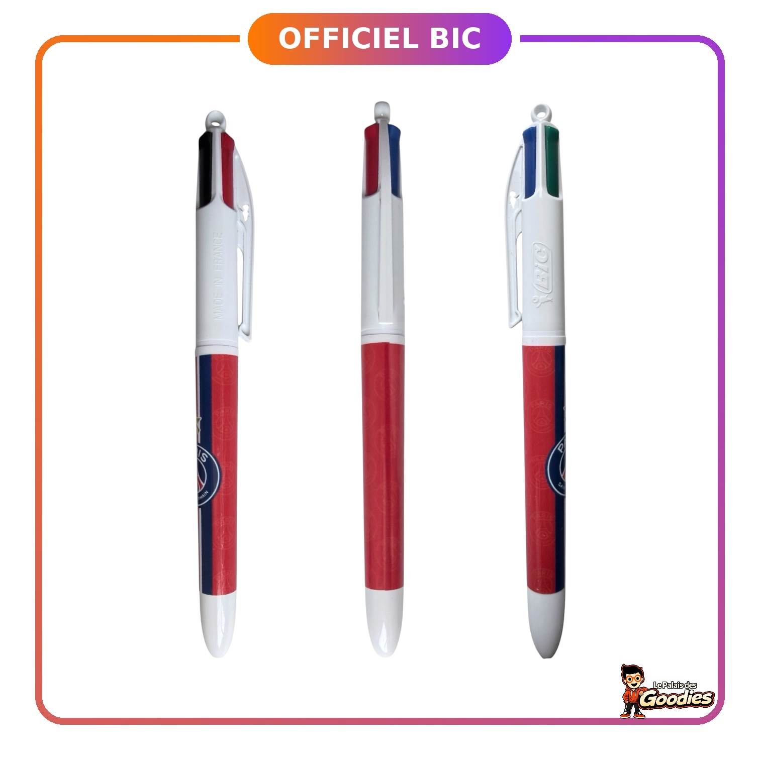 Paris Saint-Germain : Stylo BIC 4 couleurs collector PSG