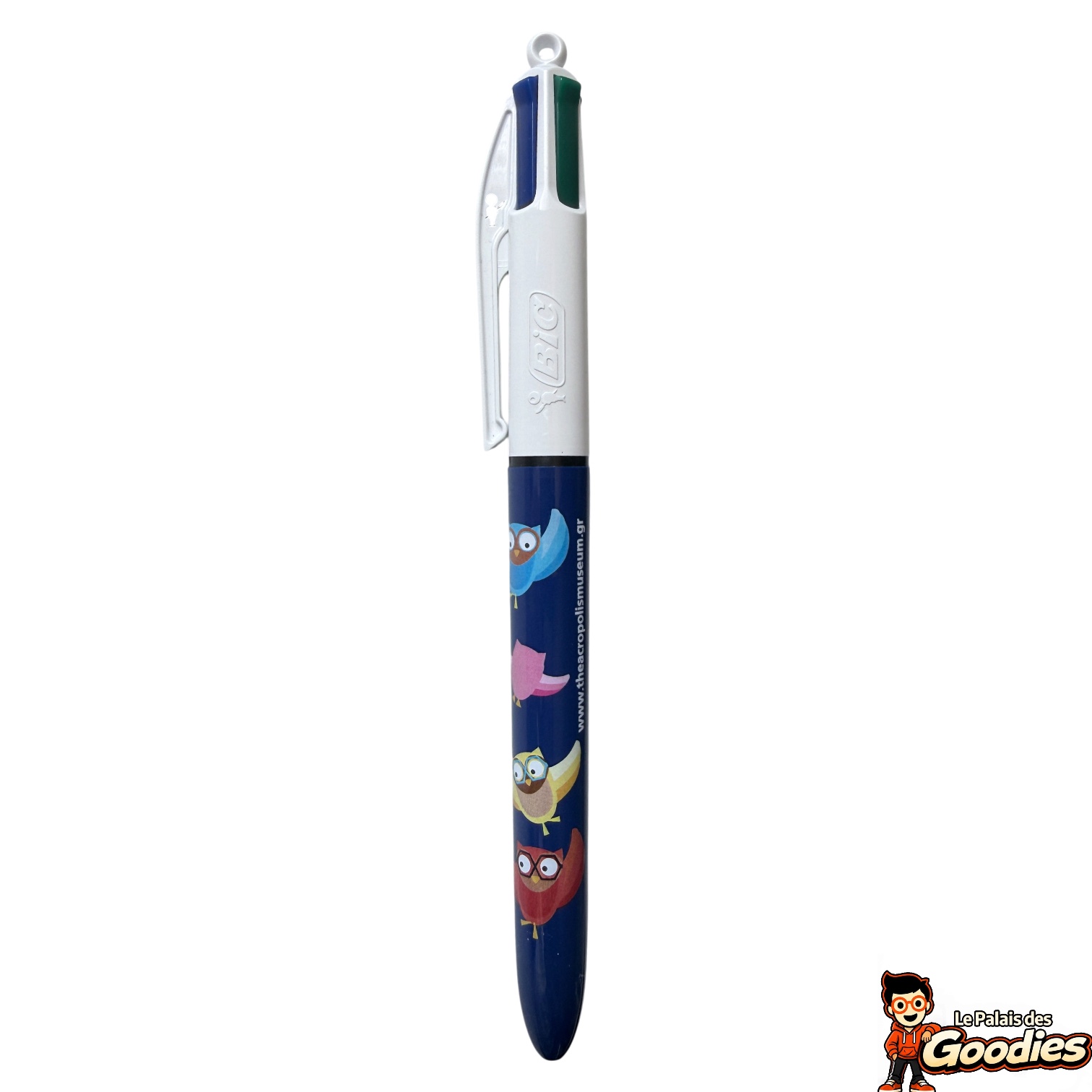 Musée de l’Acropole : Stylo BIC 4 couleurs Chouettes d’Athènes