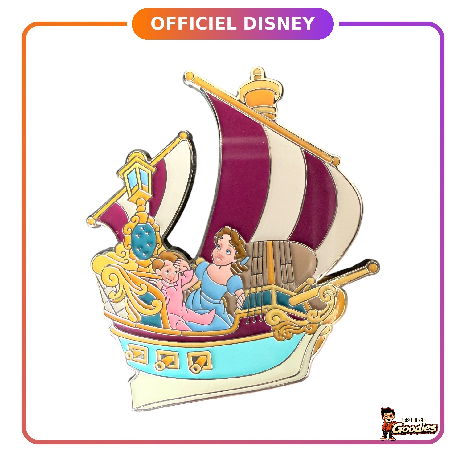 Disney - Peter Pan : Pin’s Wendy et Michael sur le galion OE