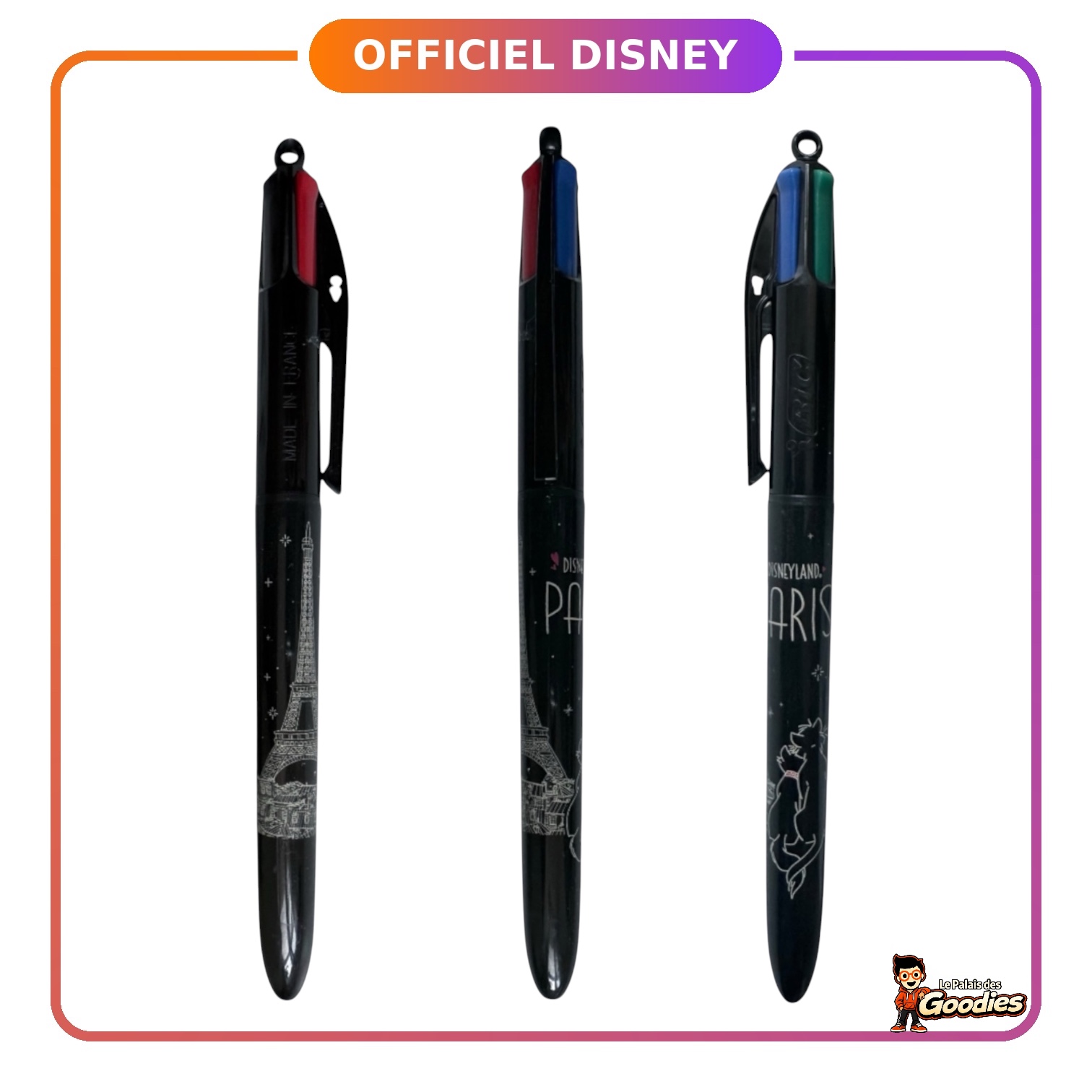 Disney - Les Aristochats : Stylo BIC 4 couleurs "à Paris"