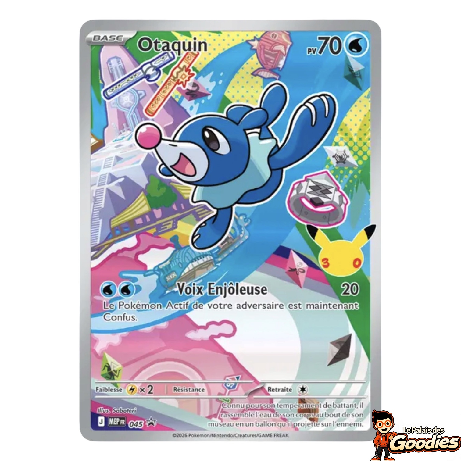 Pokémon - Collection Premier Partenaire 30 ans : Otaquin - 045/MEP FR - Illustration Rare