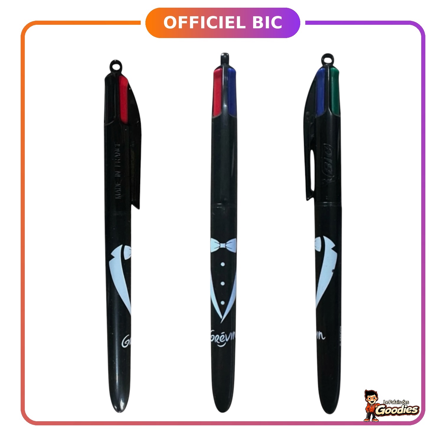 Musée Grévin : Stylo Bic 4 couleurs "Costume"
