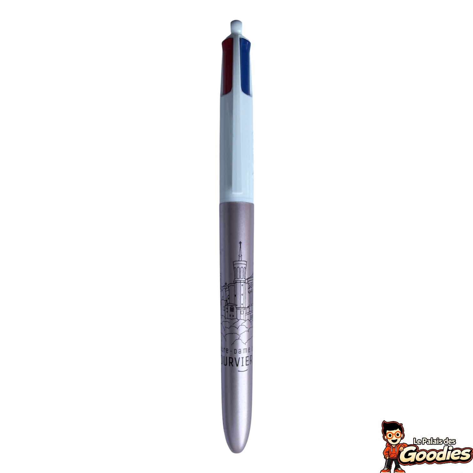 Lyon - Notre-Dame de Fourvière : Stylo BIC 4 couleurs
