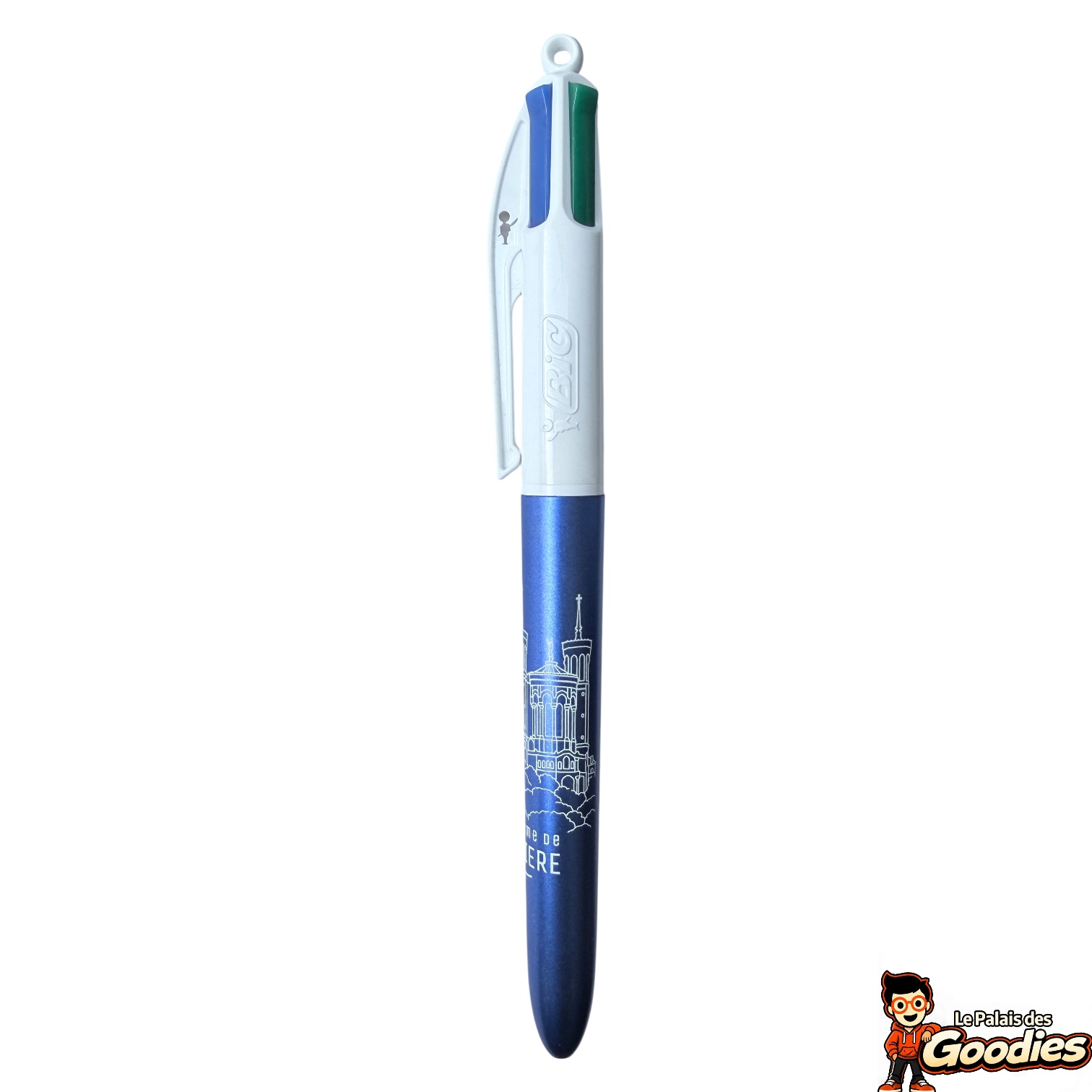Lyon - Notre-Dame de Fourvière : Stylo BIC 4 couleurs bleu