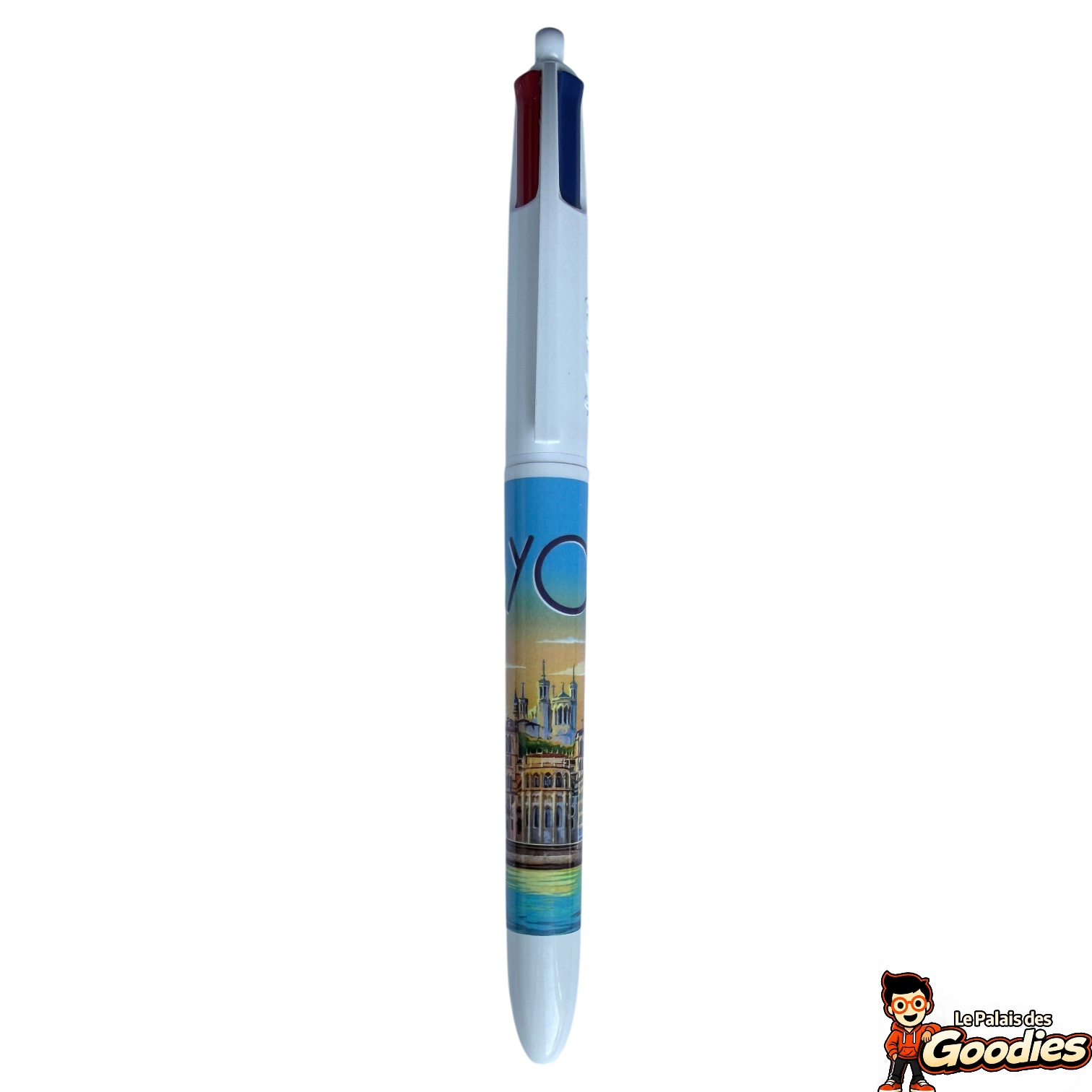 Lyon : Stylo BIC 4 couleurs panorama de la ville