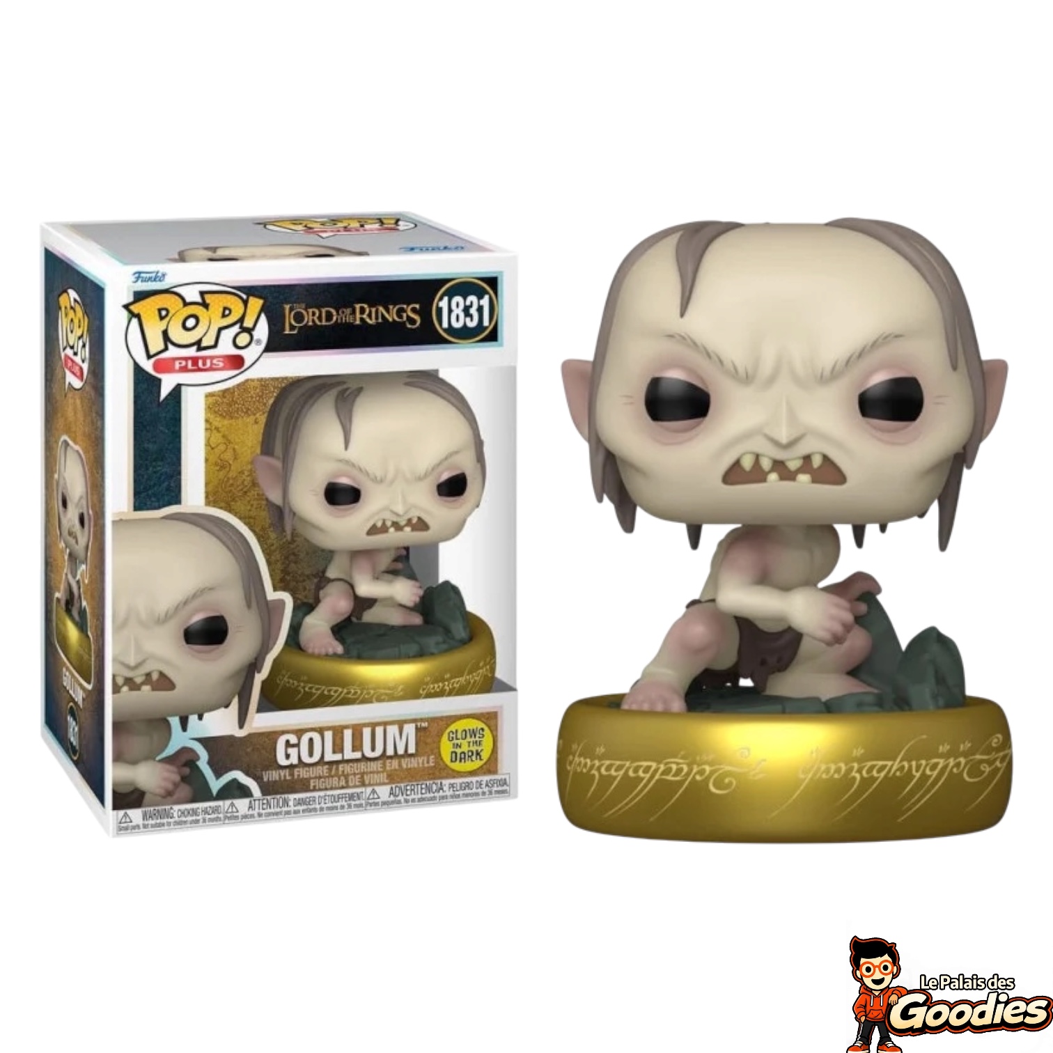 Le Seigneur des Anneaux : Funko Pop Gollum 1831 phosphorescent