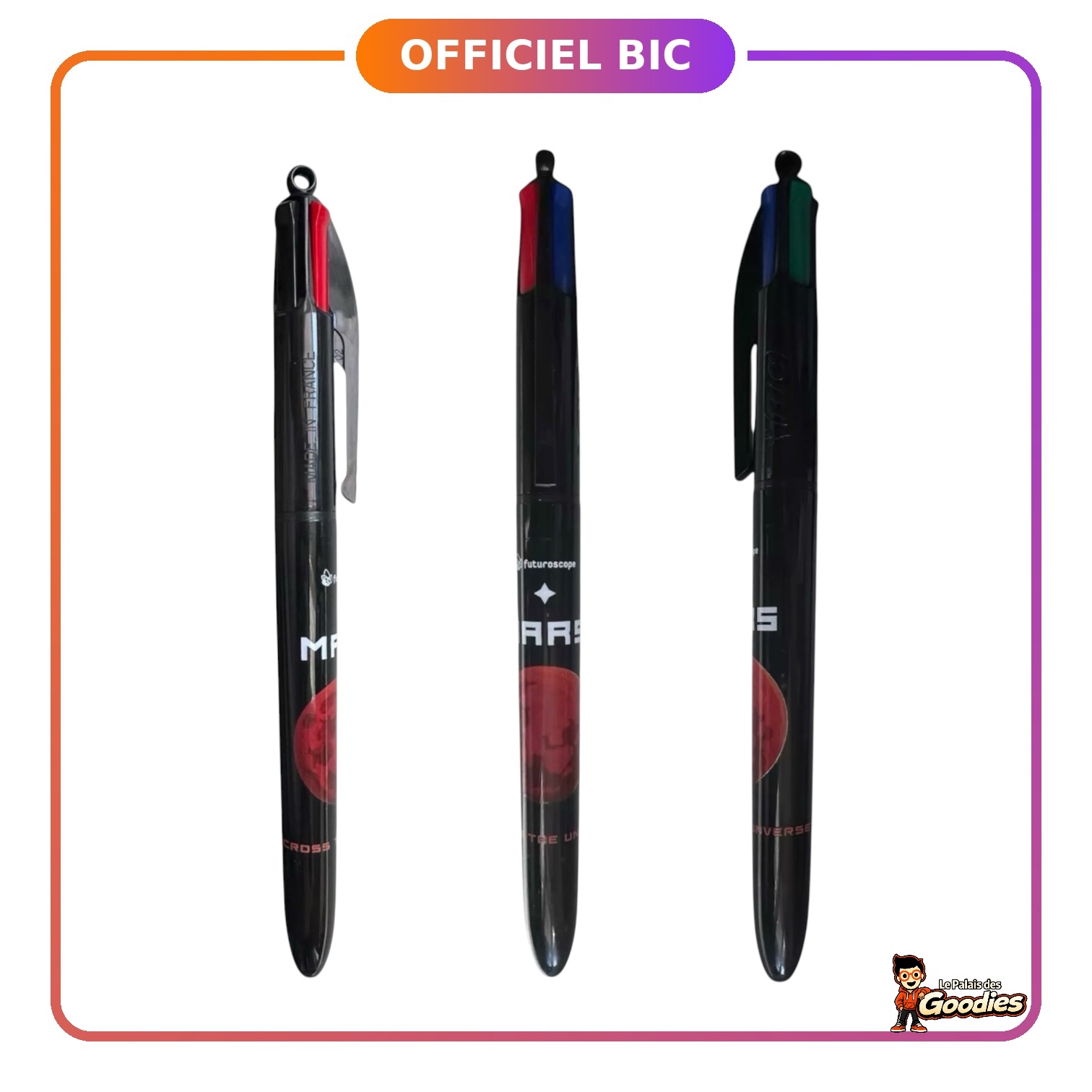 Futuroscope - Objectif Mars : Stylo BIC 4 couleurs