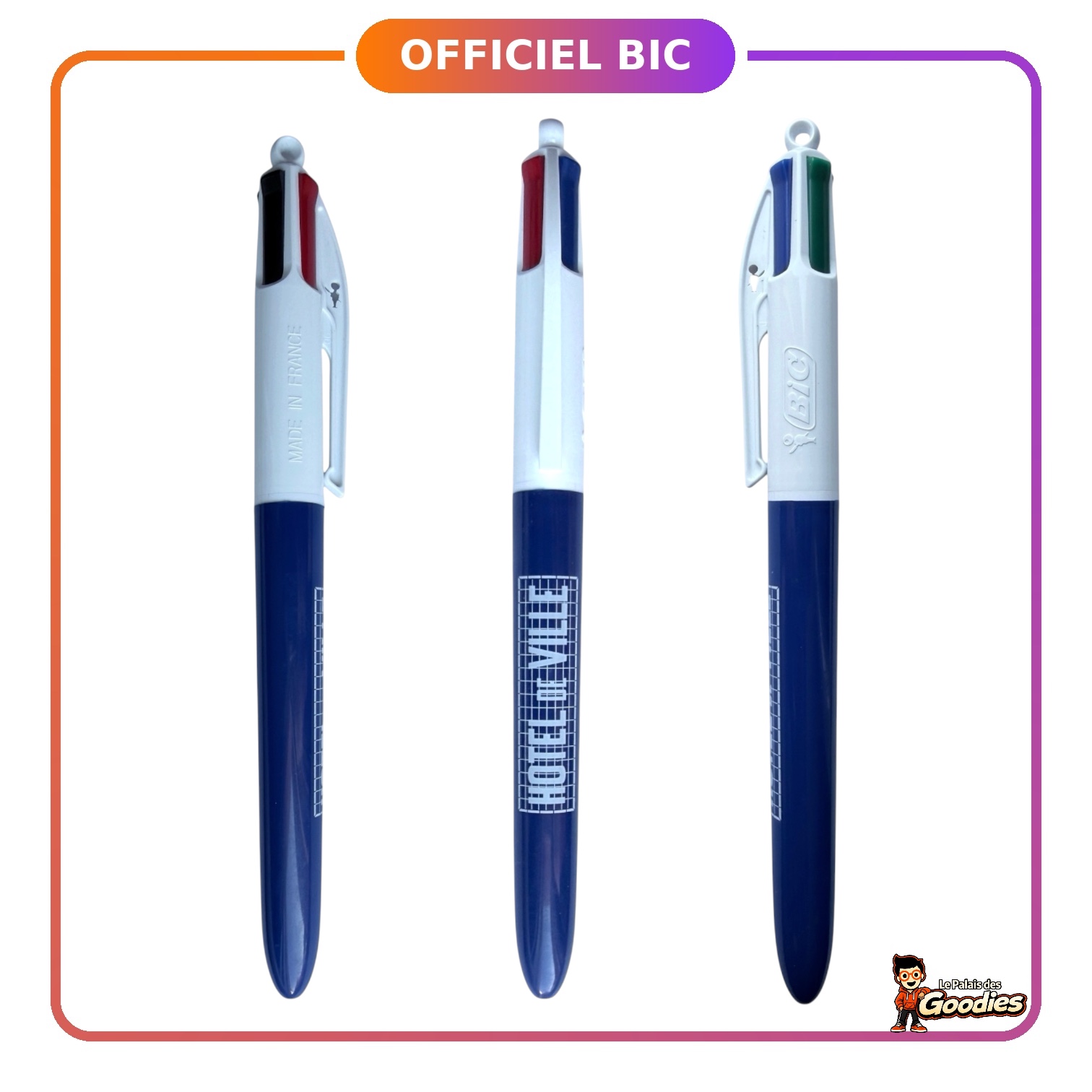 RATP - Métro Paris : Stylo BIC 4 couleurs "Hôtel de Ville"