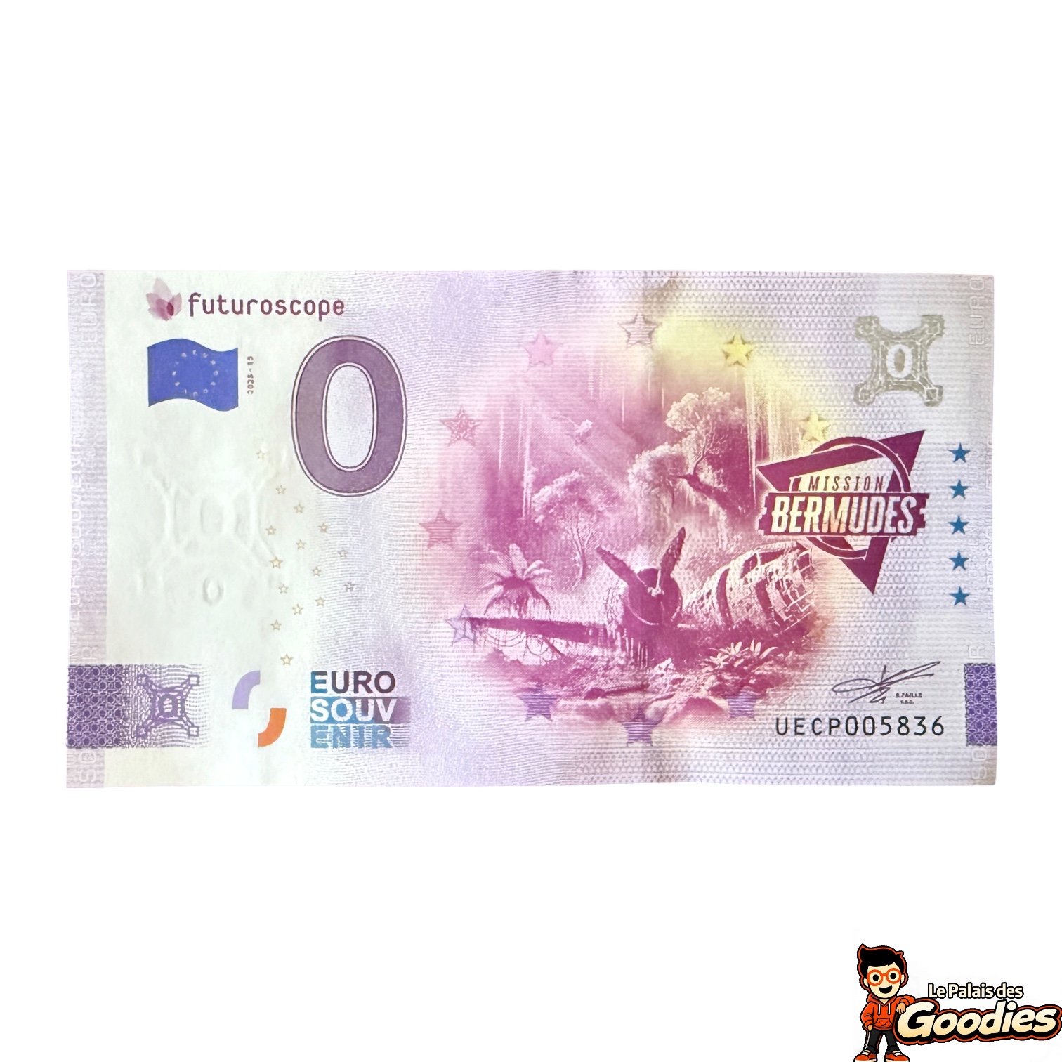 Futuroscope - Mission Bermudes : Billet souvenir 0 euro