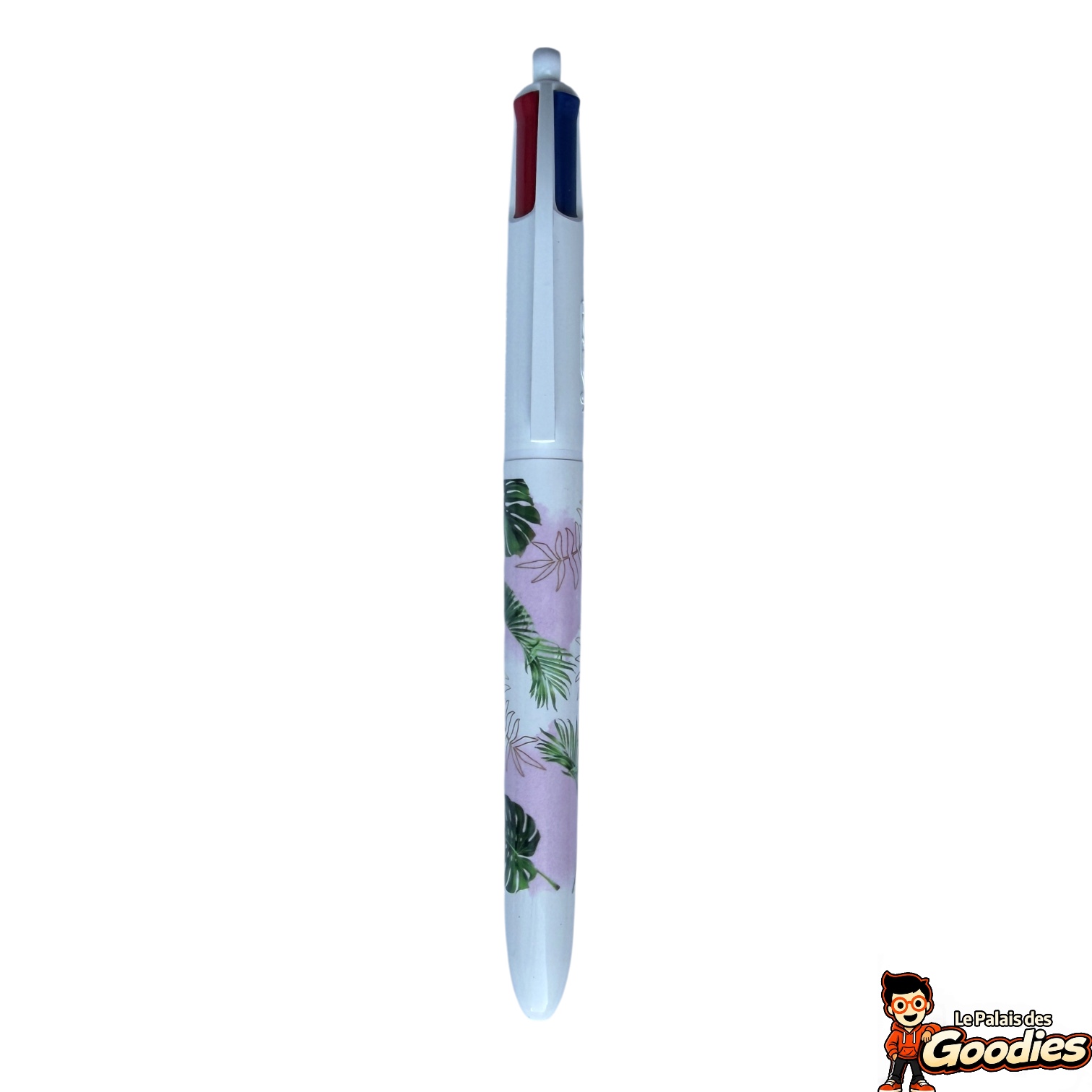 BIC : Stylo 4 couleurs Botanique feuilles tropicales