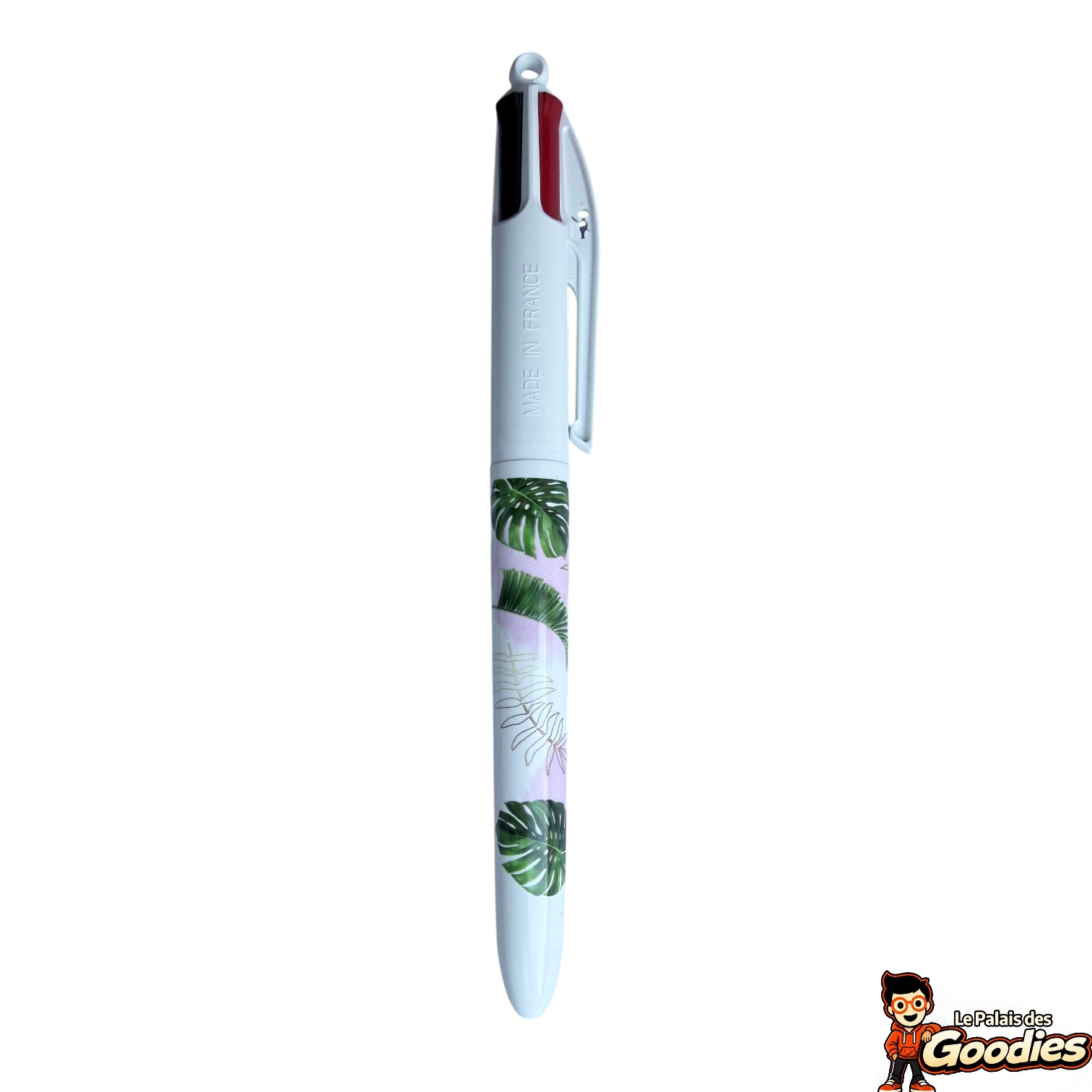 BIC : Stylo 4 couleurs Botanique feuilles tropicales