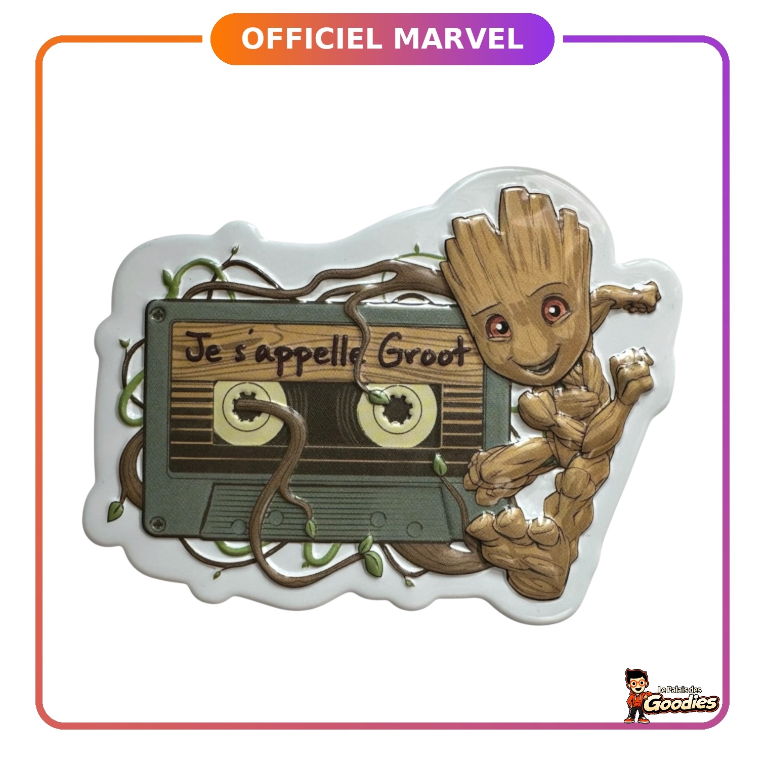 Marvel - Les gardiens de la galaxie : Magnet "Je sappelle Groot"