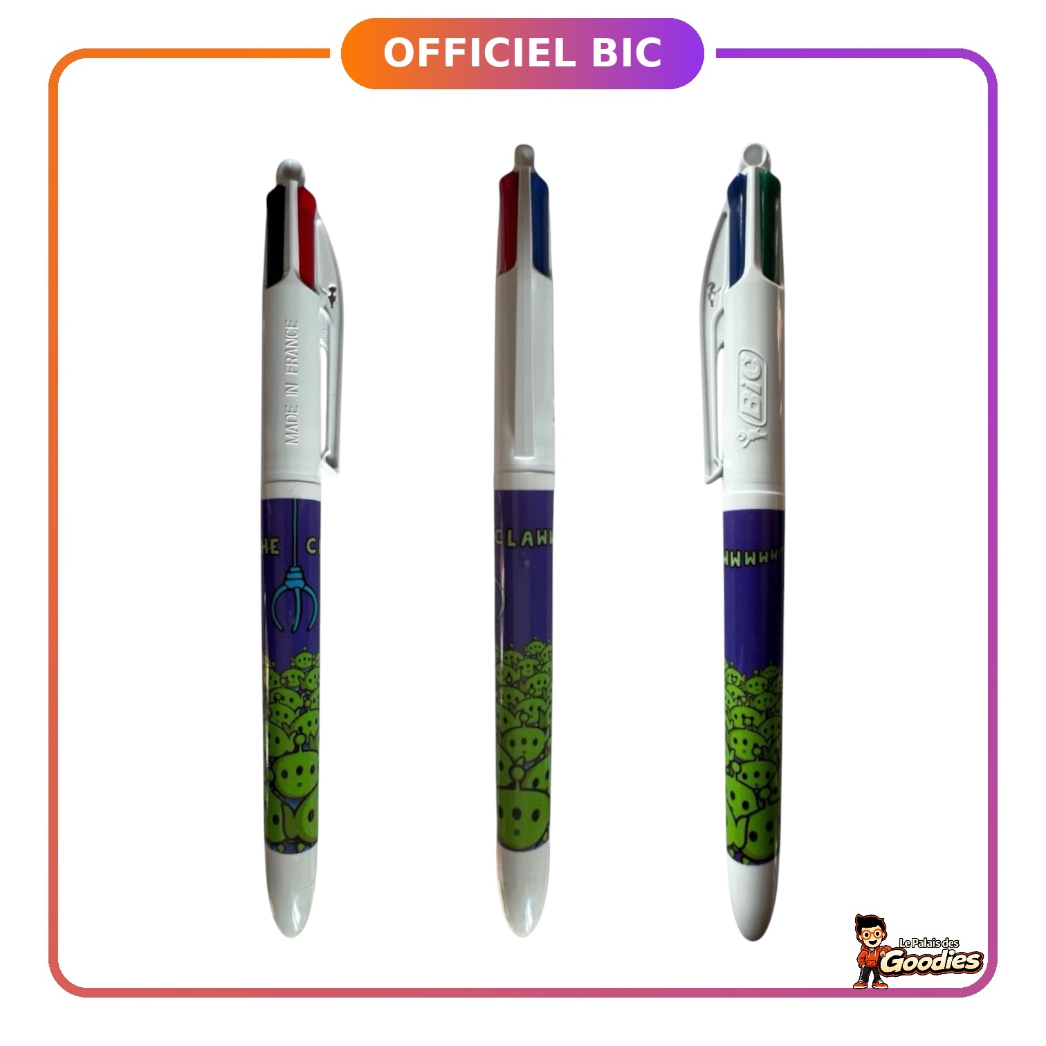 Disney/Pixar - Toy Story : Stylo BIC 4 couleurs "Alien"