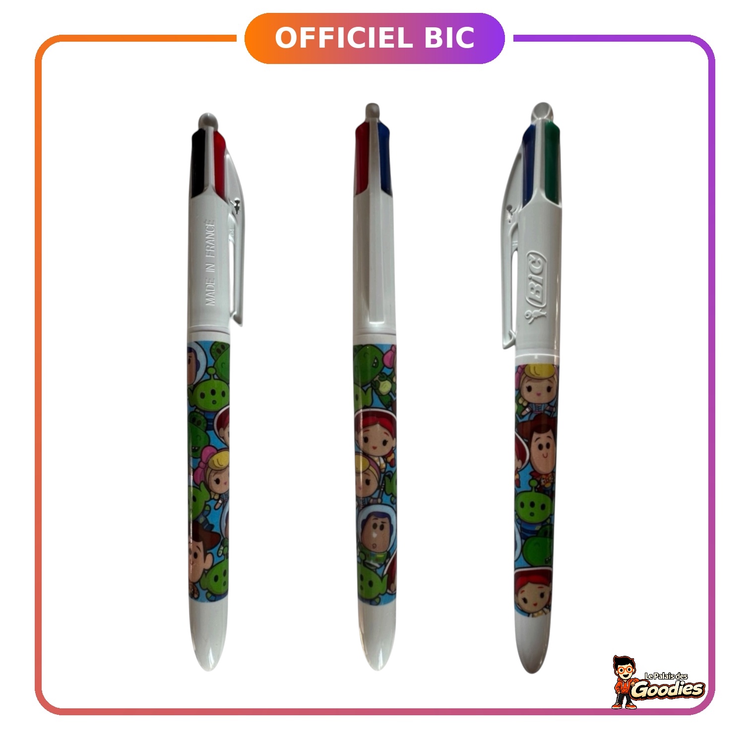 Disney/Pixar - Toy Story : Stylo BIC 4 couleurs "Personnages"