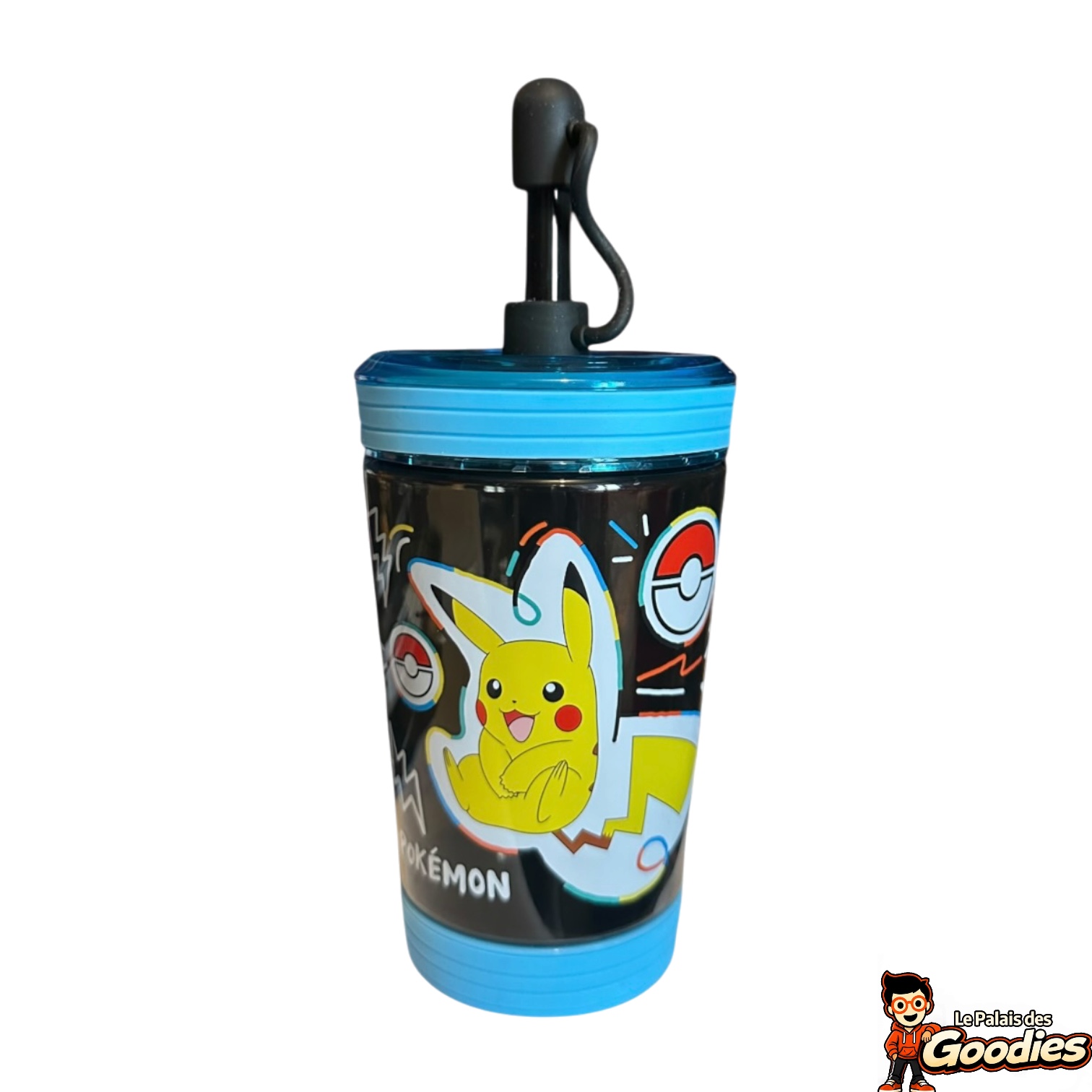 Pokémon - Bouteille avec paille Pikachu