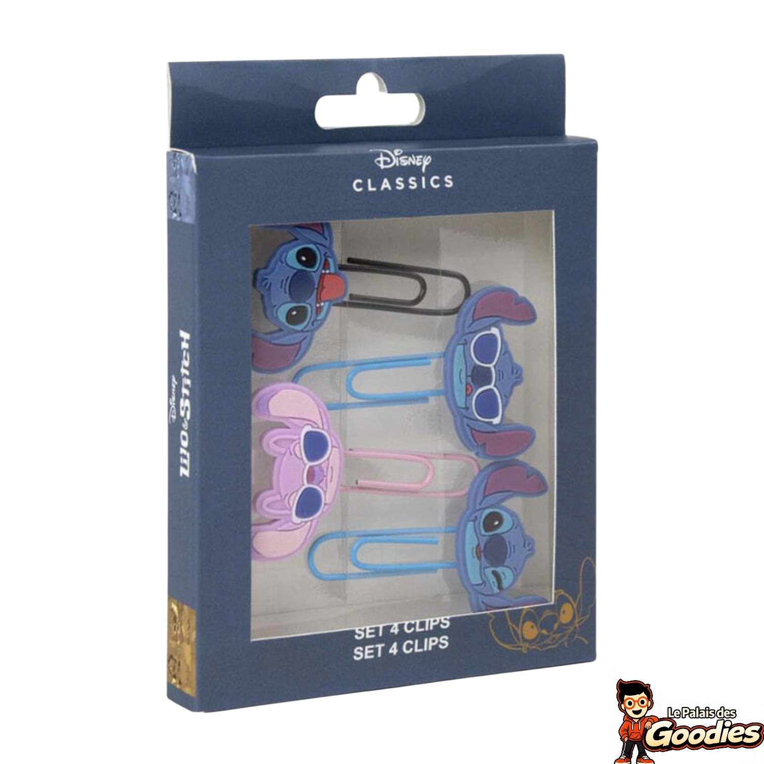 Disney - Lilo et Stitch : Pack de 4 clips Stitch