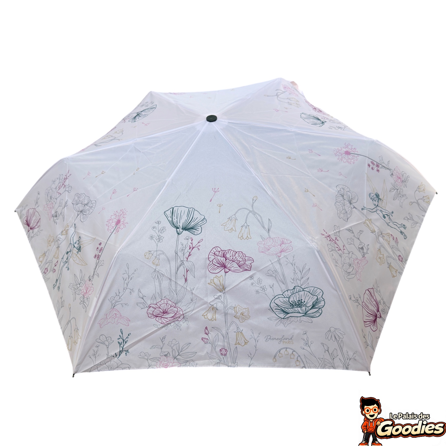 Disney - Clochette : Parapluie pliant motif floral