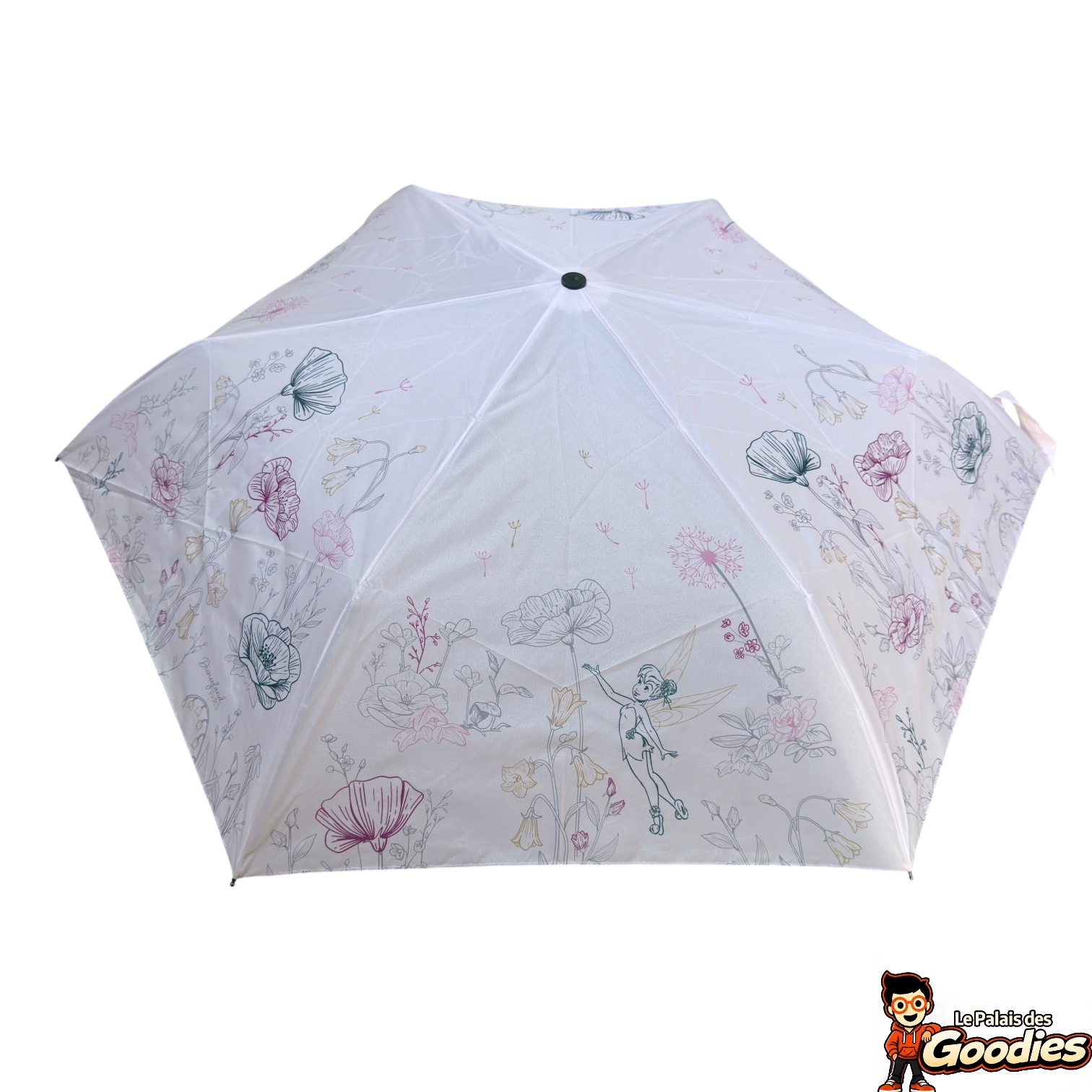 Disney - Clochette : Parapluie pliant motif floral