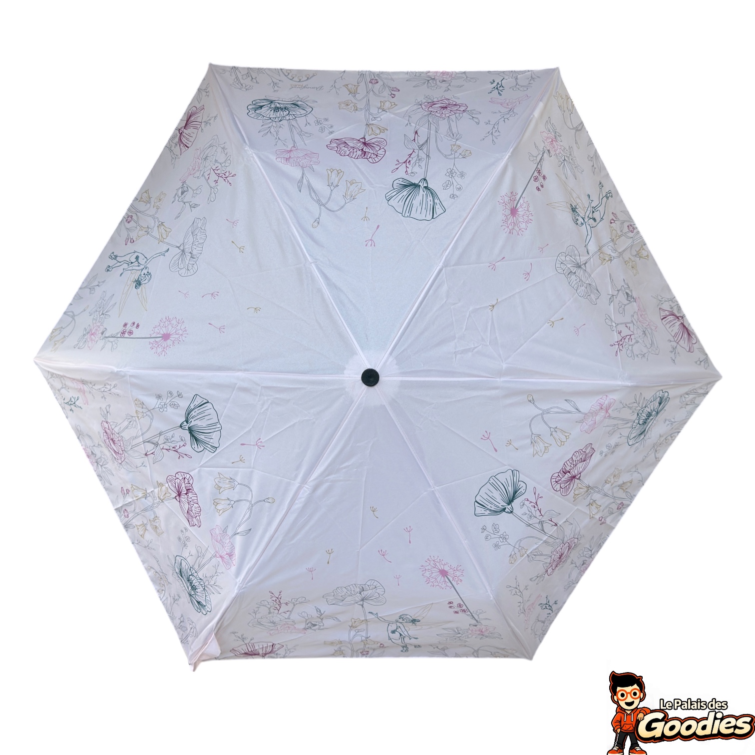Disney - Clochette : Parapluie pliant motif floral