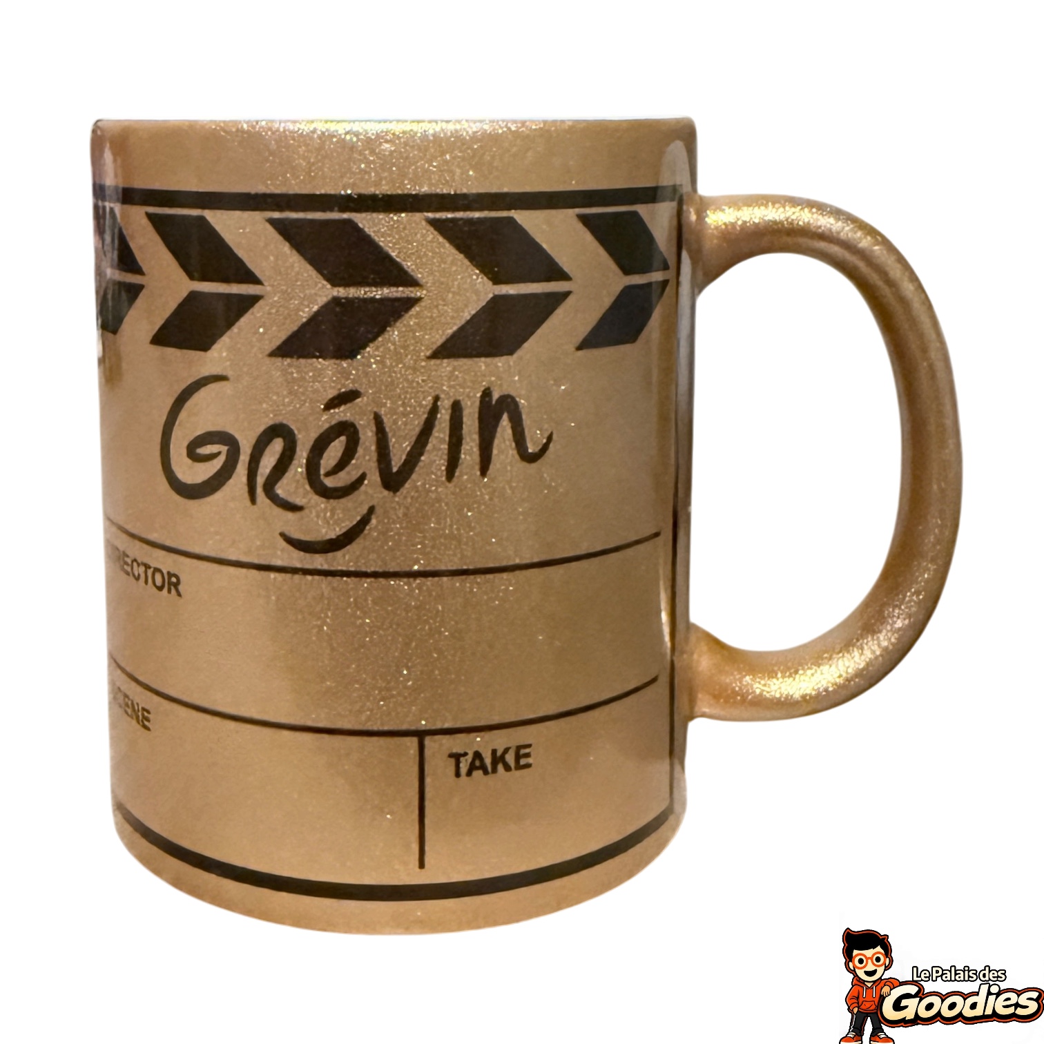 Mug Grévin clap de cinéma doré