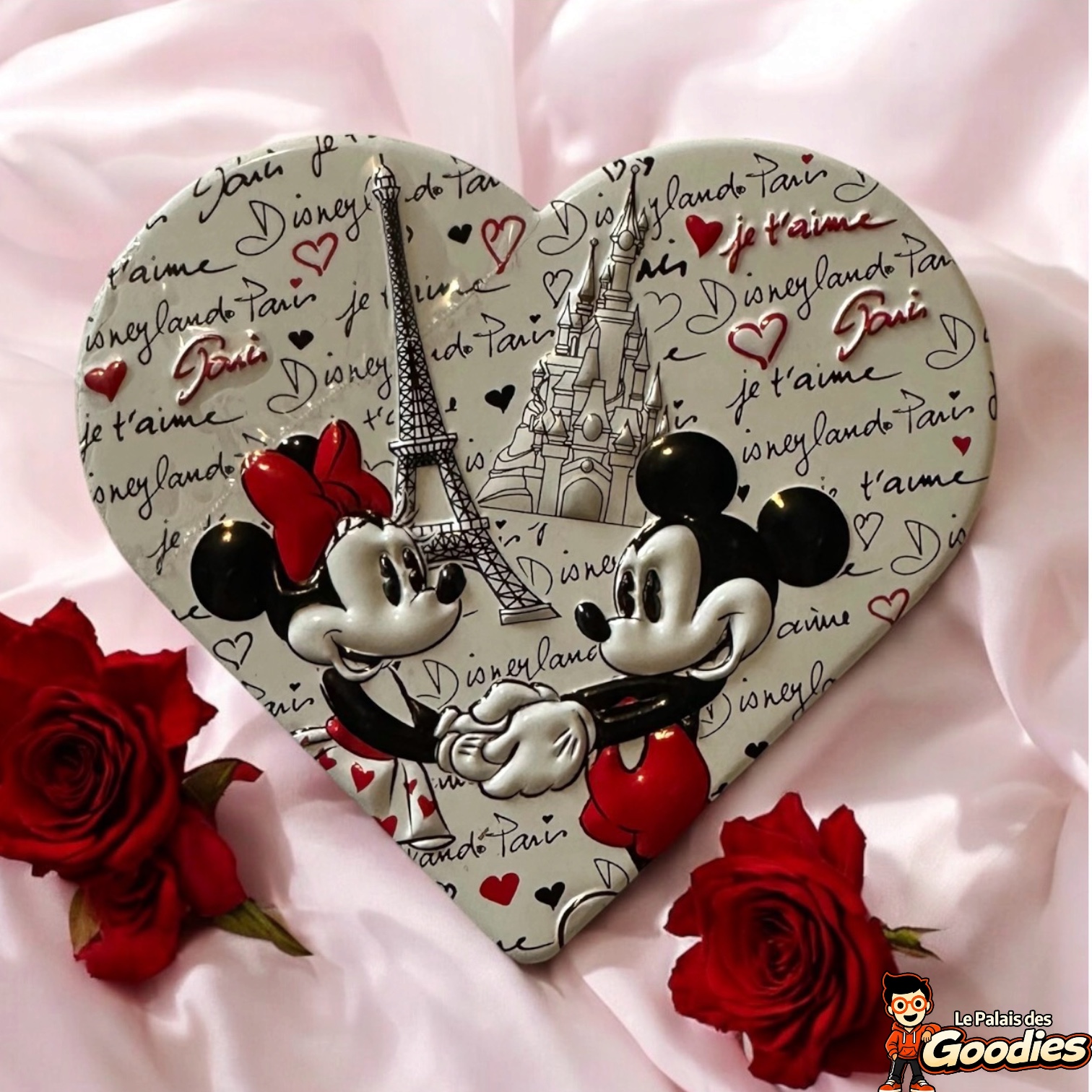 Disney - Mickey Mouse : Magnet coeur "Paris"