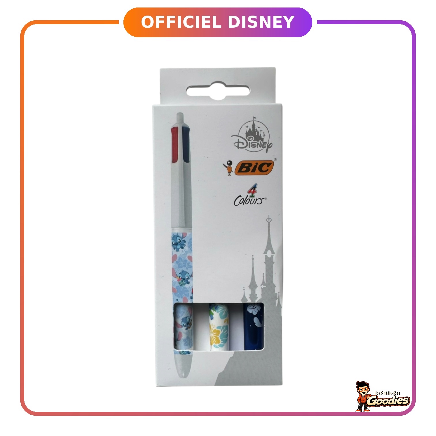Disney - Lilo et Stitch : Lot de 3 Bic 4 couleurs