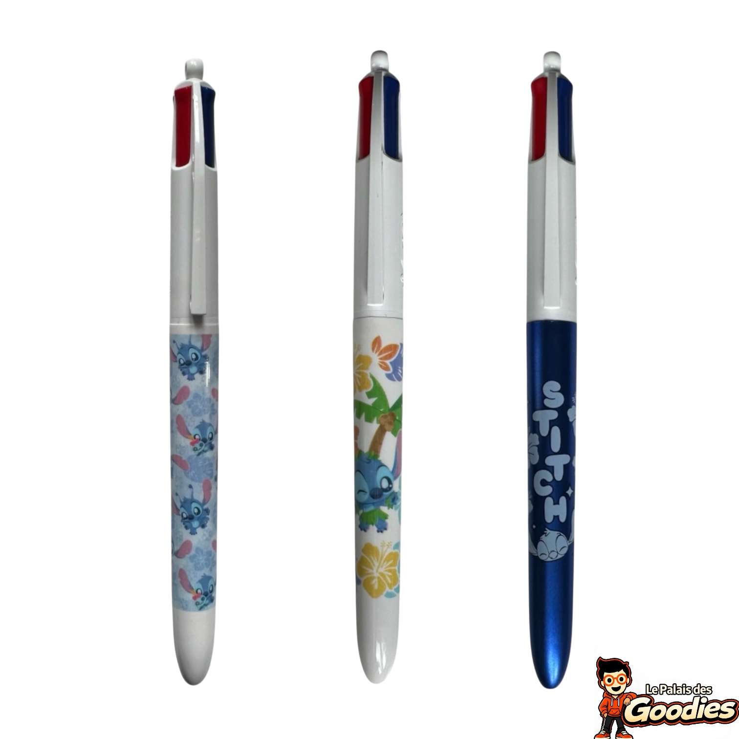 Disney - Lilo et Stitch : Lot de 3 Bic 4 couleurs