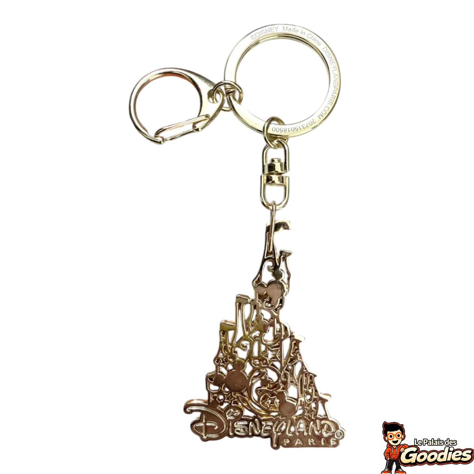 Disney - Château : Porte-clés dentelle doré