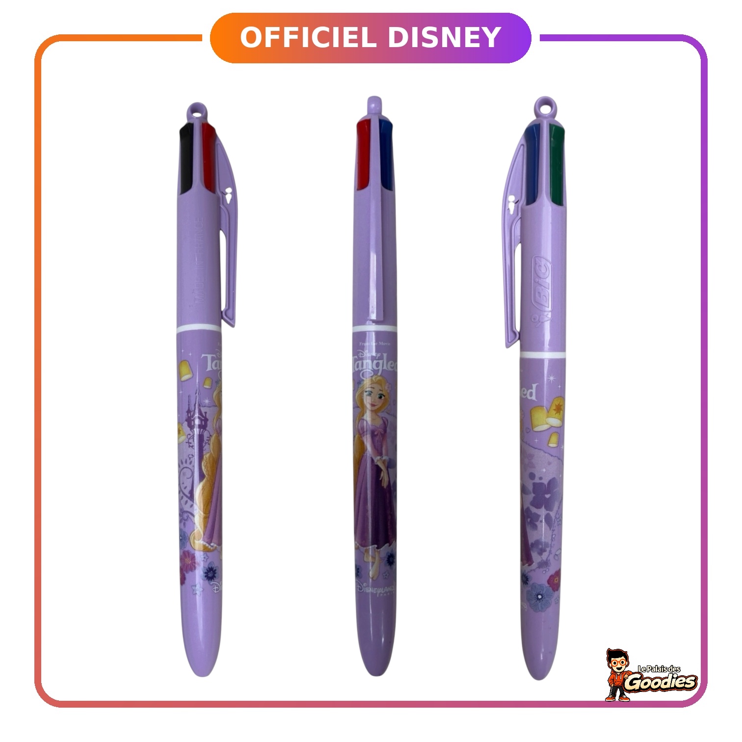 Disney - Raiponce : Stylo BIC 4 Couleurs Tangled