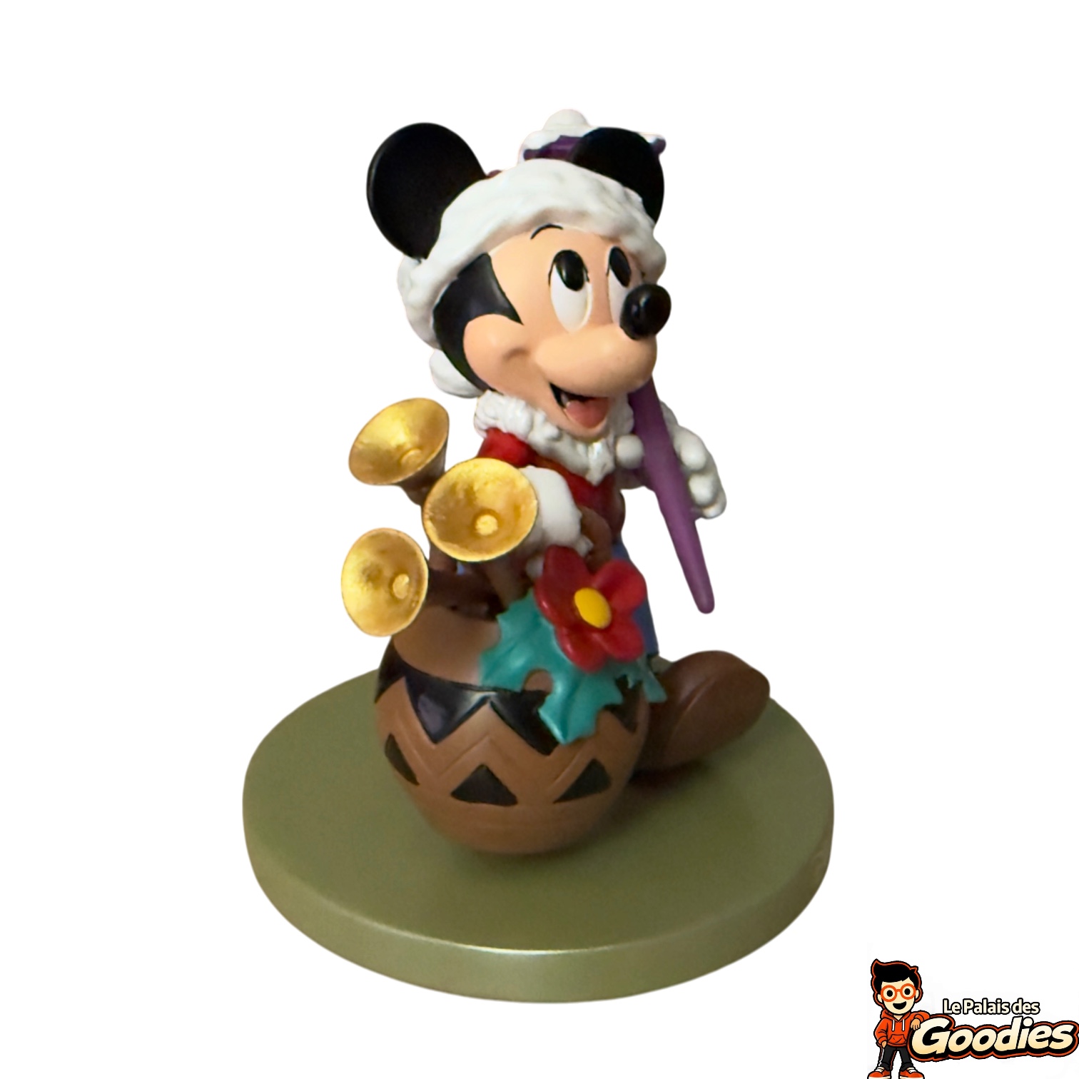 Disney - Mickey Mouse : Figurine de Noël avec lampadaire